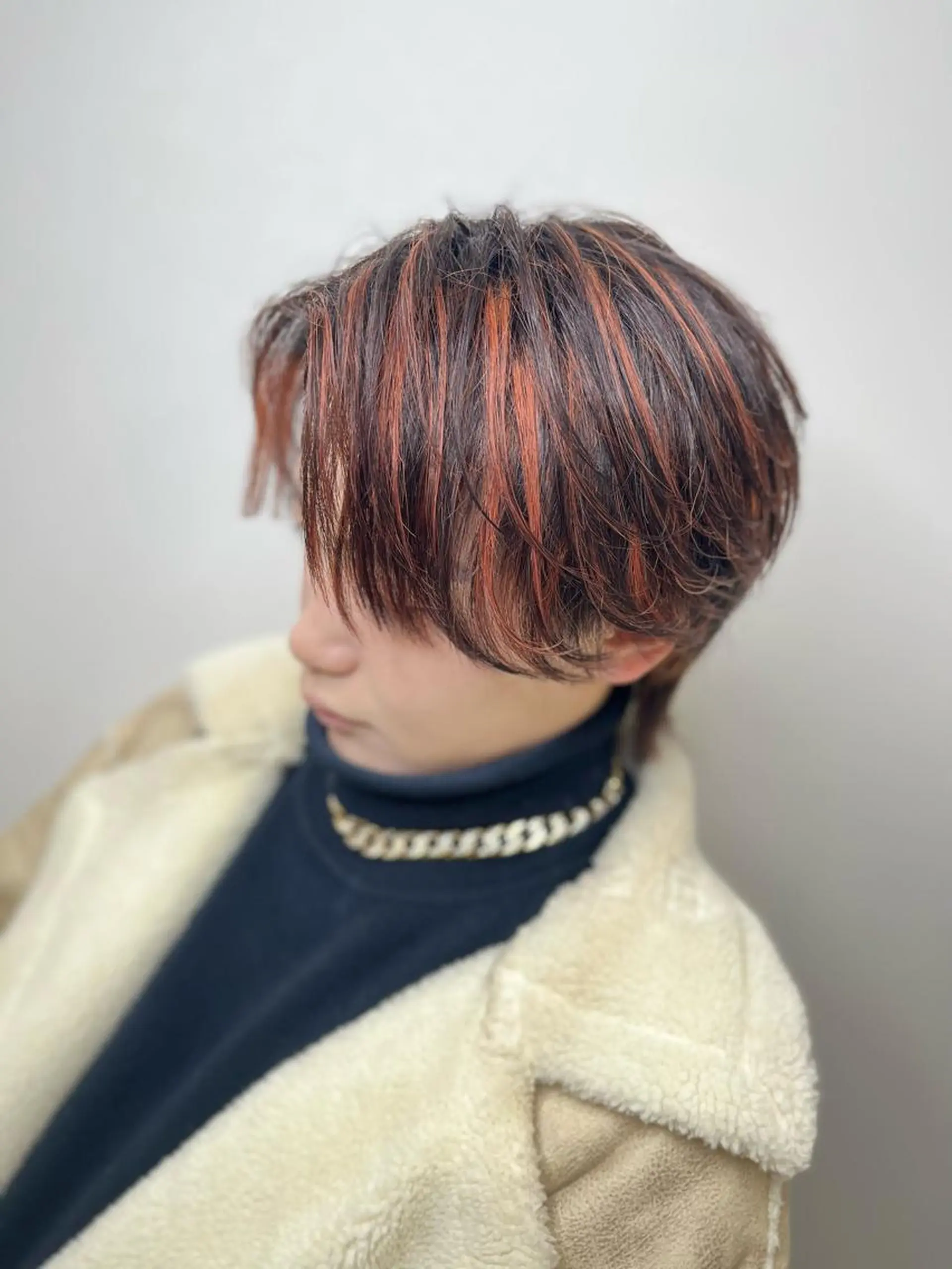 カラー メンズ メンズメッシュ メッシュ メンズカットカラー 心斎橋/松平和樹のヘアスタイル