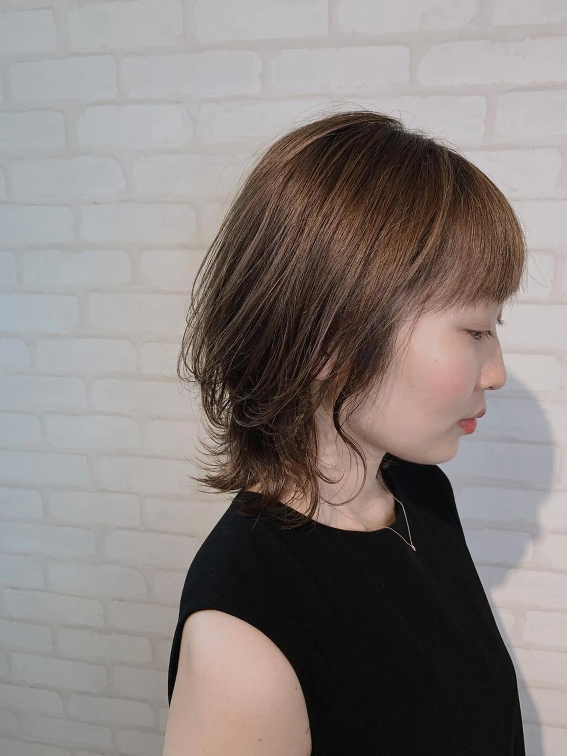 ミディアム カット ヘアカラー トリートメント 高橋 一矢のヘアスタイル