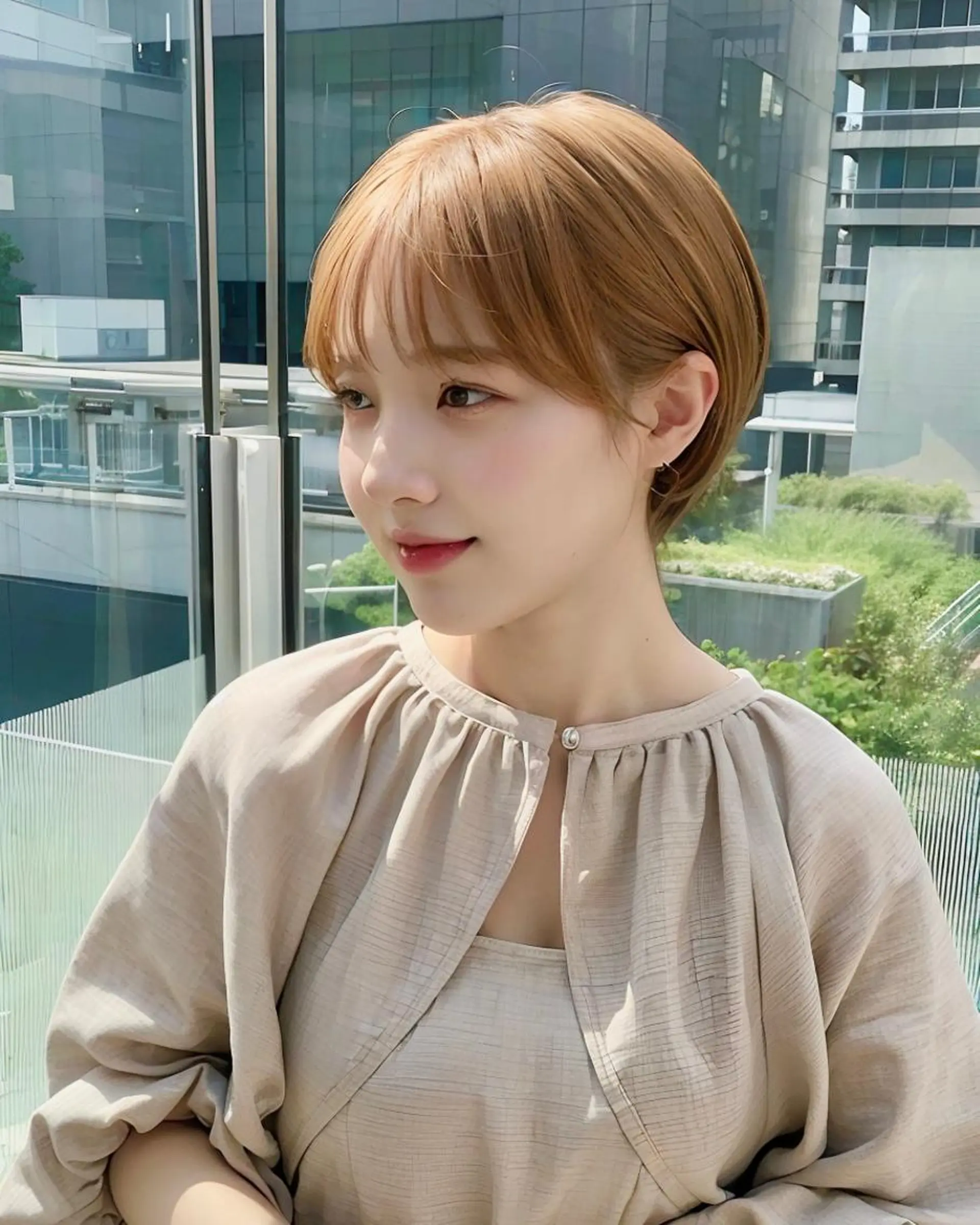 ショート カラー ヘアカラー トリートメント 女性が憧れる ショート/角田愛和のヘアスタイル