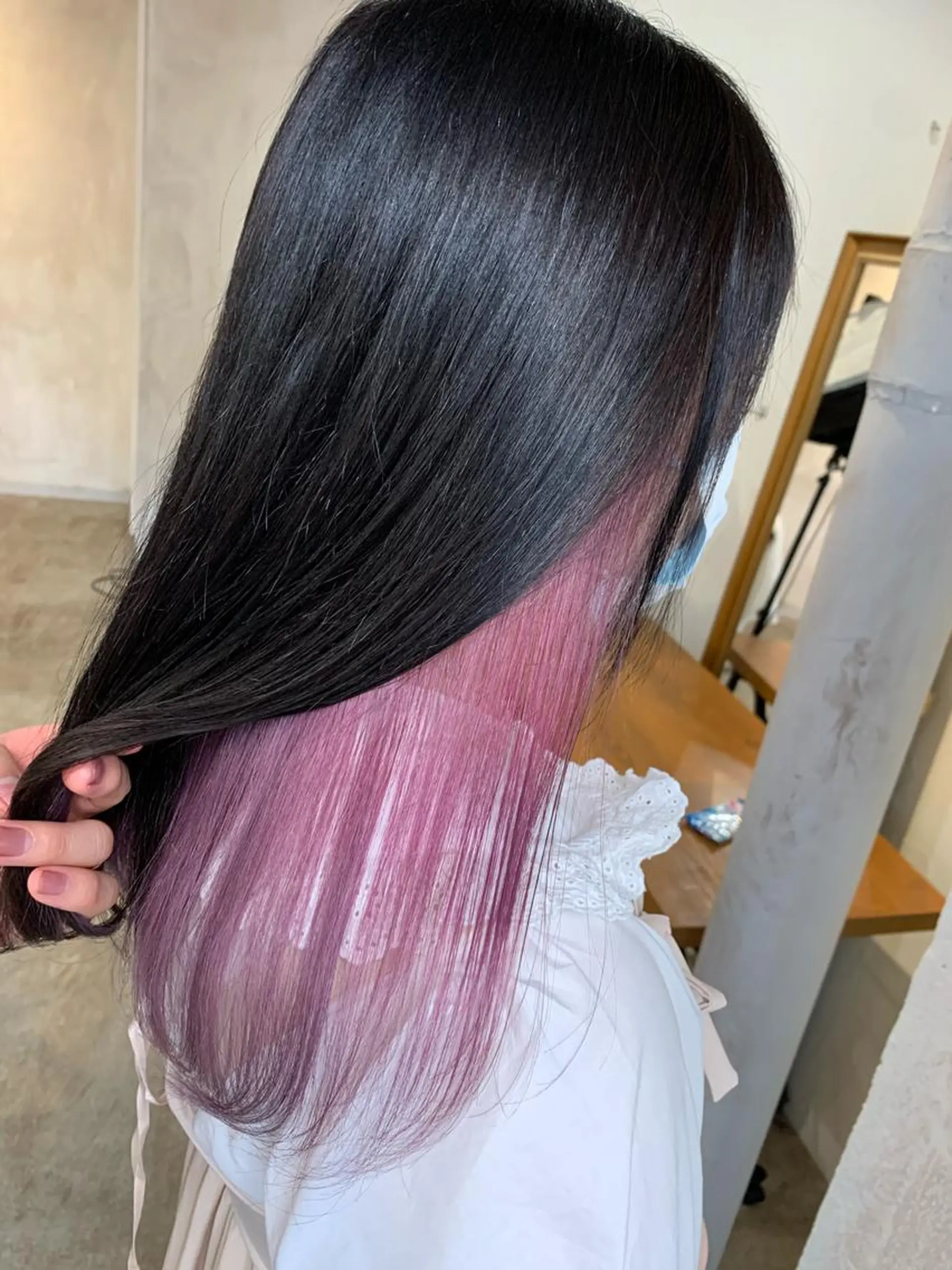 セミロング カラー ピンクカラー ヘアカラー トリートメント トリートメント /カラー/NAOKIのヘアスタイル