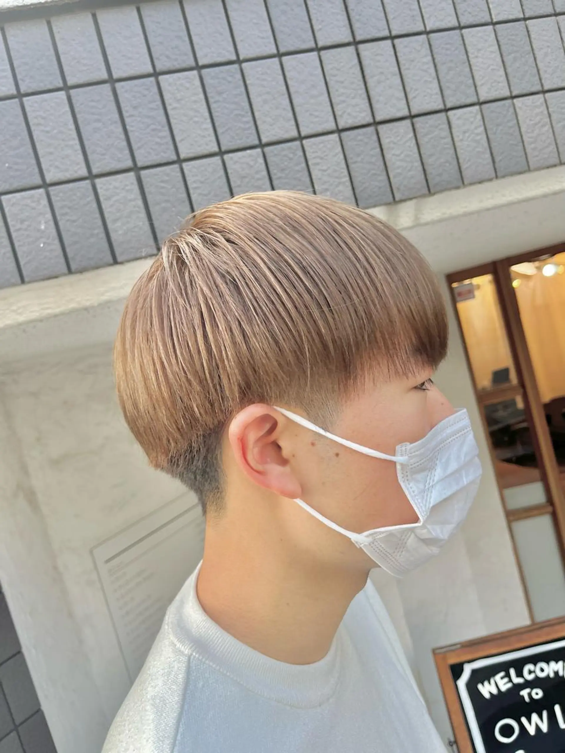 カラー メンズ メンズブリーチ ブリーチ ブリーチなしカラー カット ヘアカラー FUJINO RYOのヘアスタイル