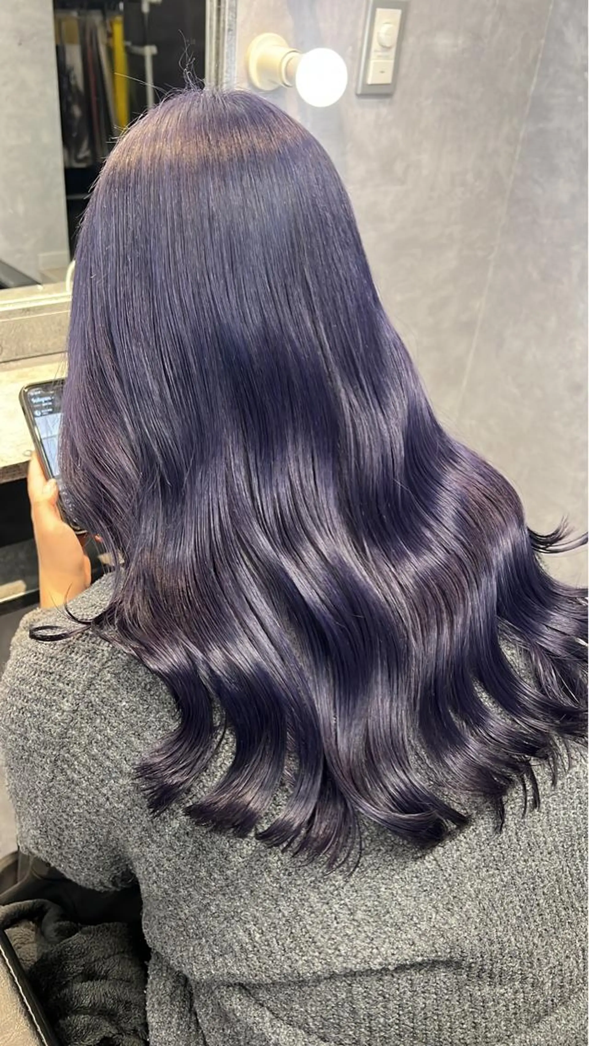 セミロング カラー mimiiy梅田 中崎町ハイトーンのヘアスタイル