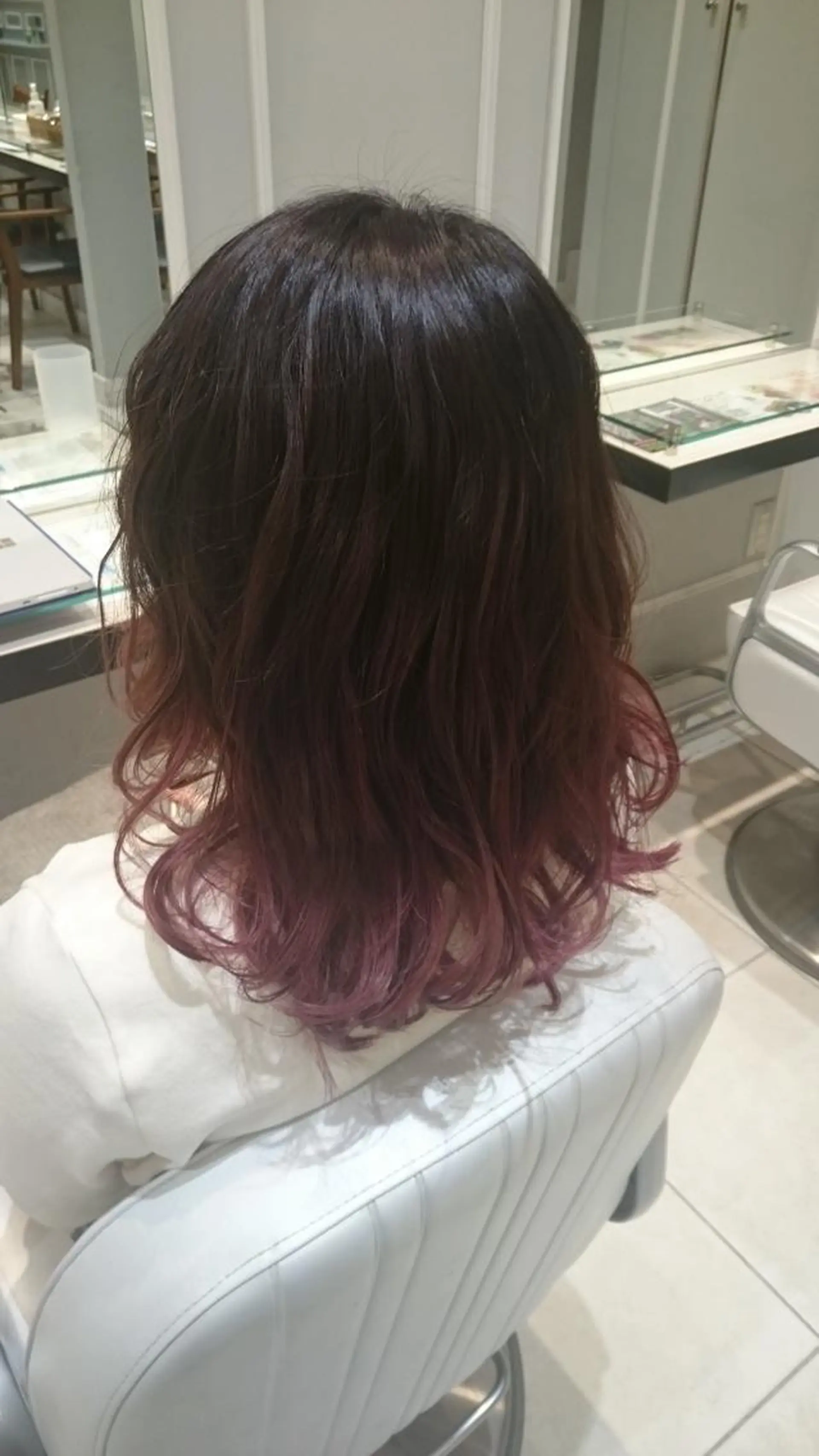 セミロング 似合わせ艶髪カラー ❤️ハダユミのヘアスタイル