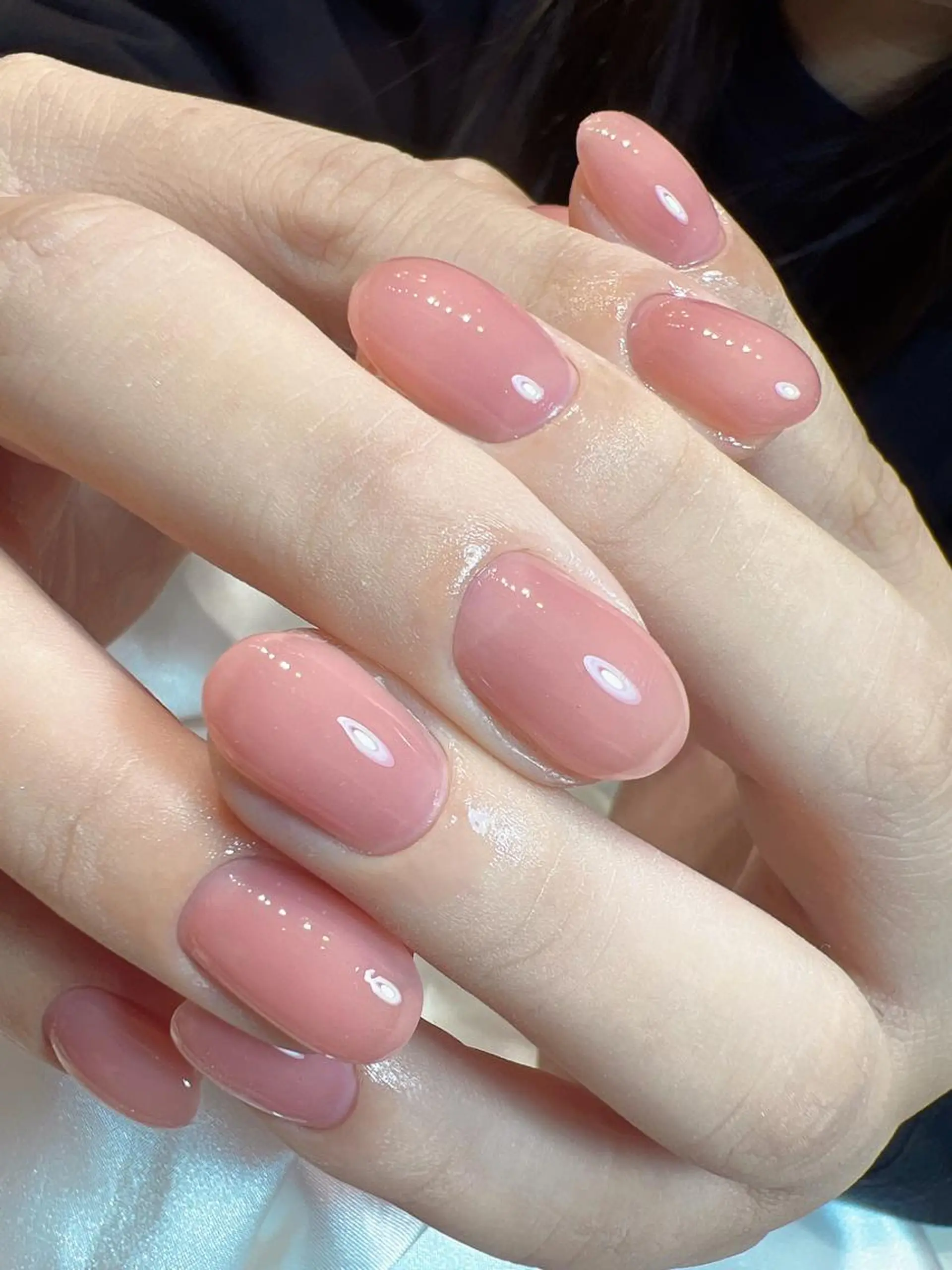 ネイル ジェルネイル ワンカラーネイル bijou nails所属・bijou nails　蓮のネイルデザイン