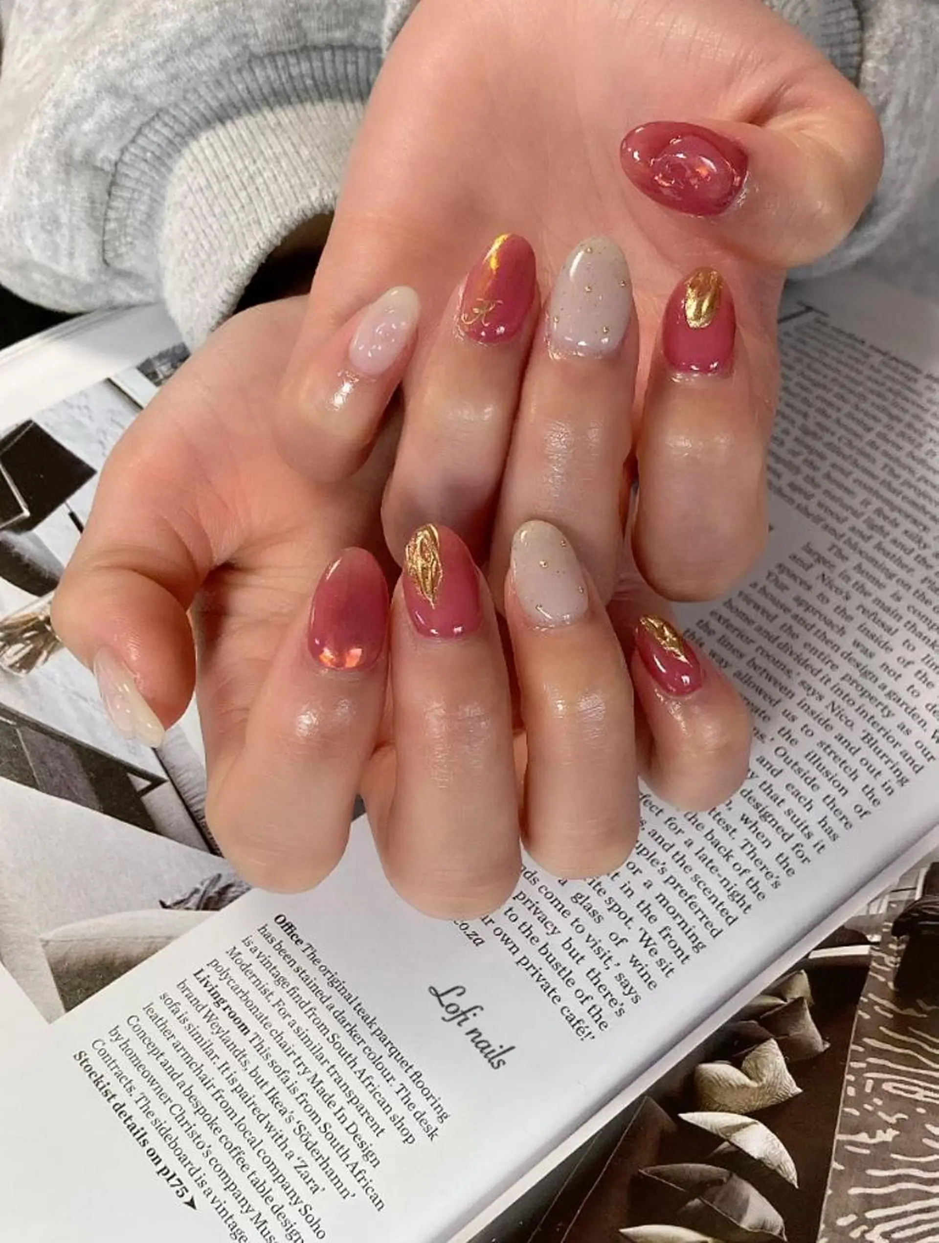 ミディアム ネイル Lofi nails ゆきこのネイルデザイン