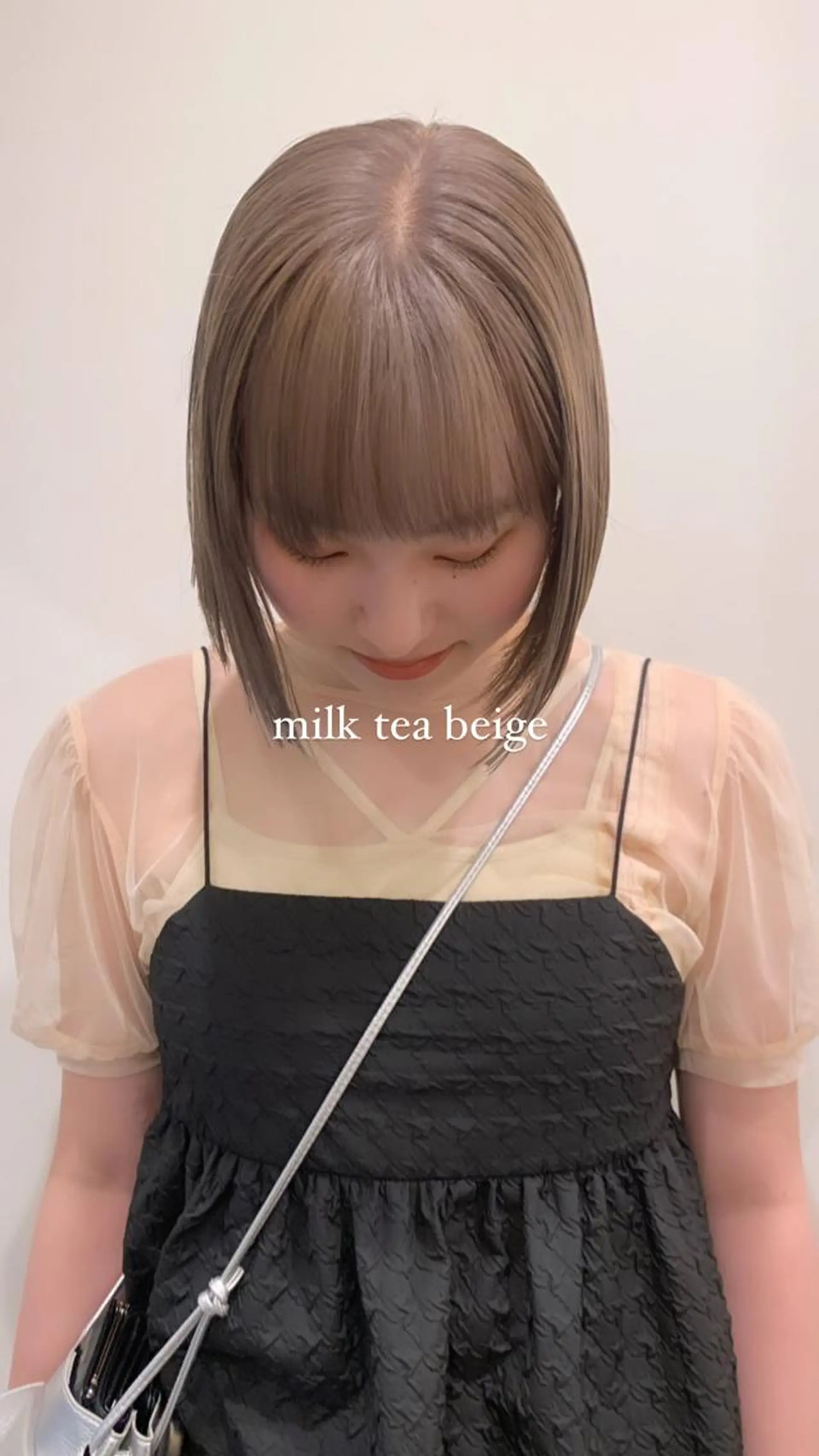 ショート カラー メンズ メンズハイトーン ハイトーンカラー ボブ ヘアカラー 落合希 Olivebeigeのヘアスタイル