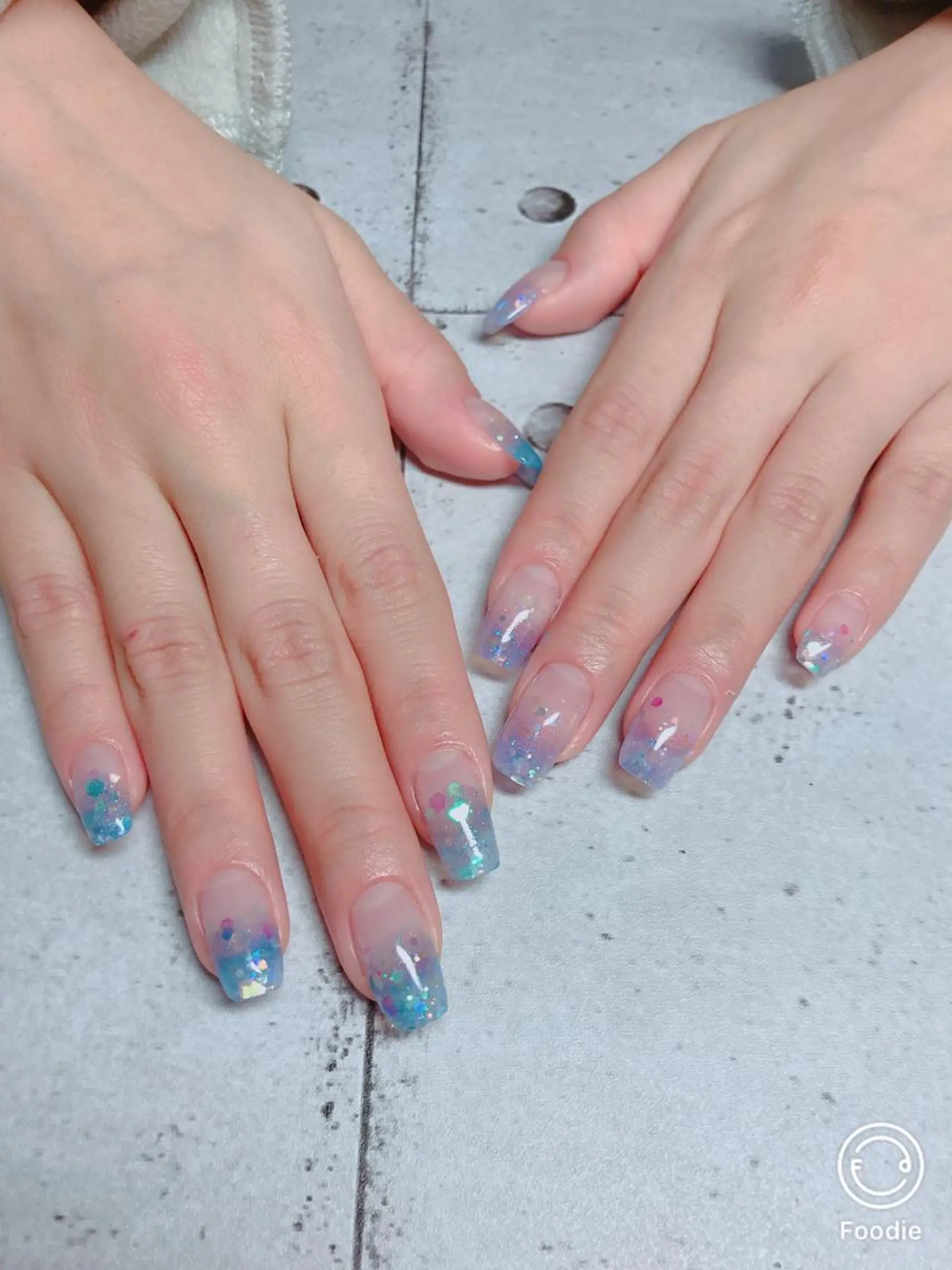 ネイル ラメ(グリッター) スカルプネイル ハンドネイル たきぐち みちこのネイルデザイン