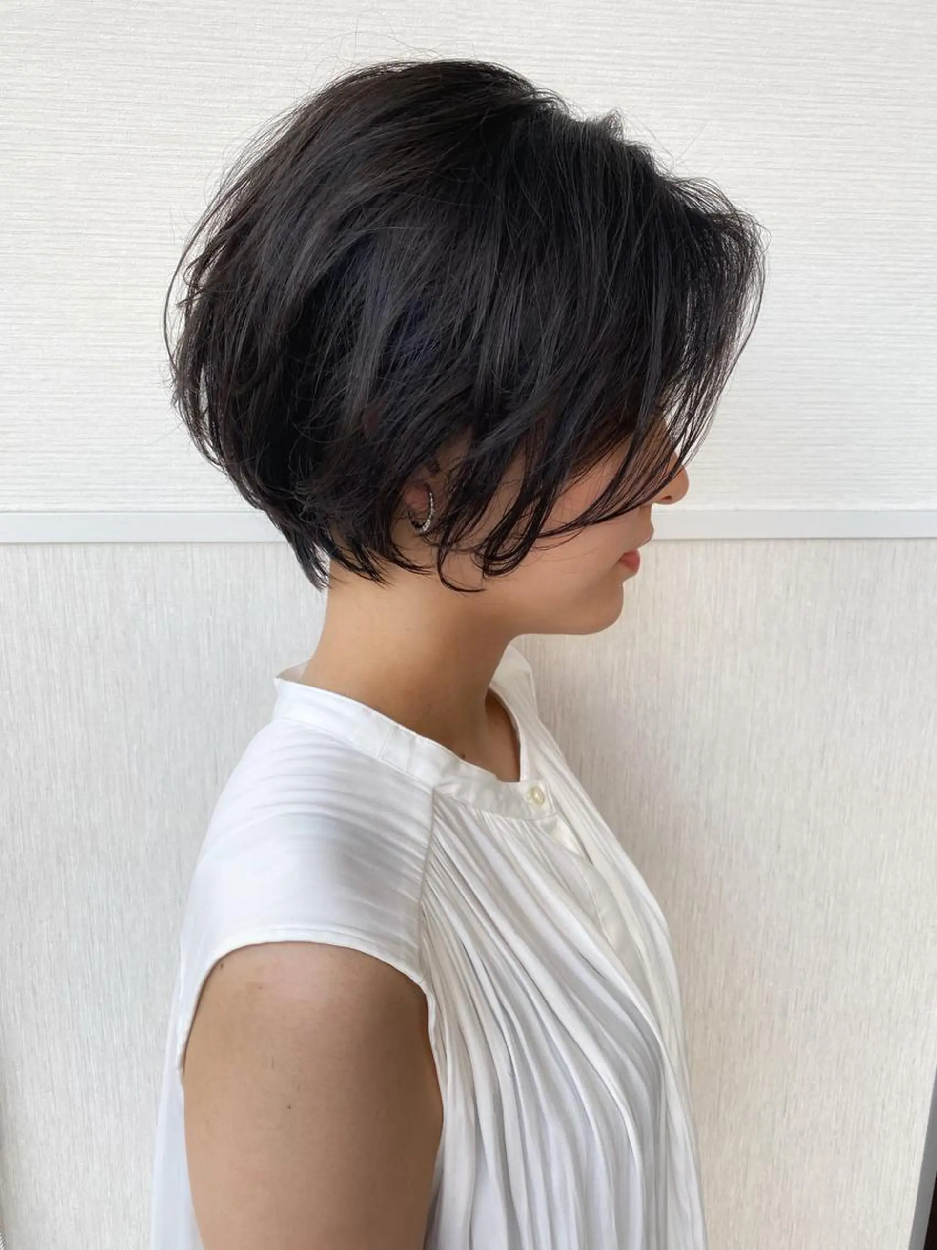 ショート ショート/ボブ/ 白髪ぼかし/しんやのヘアスタイル