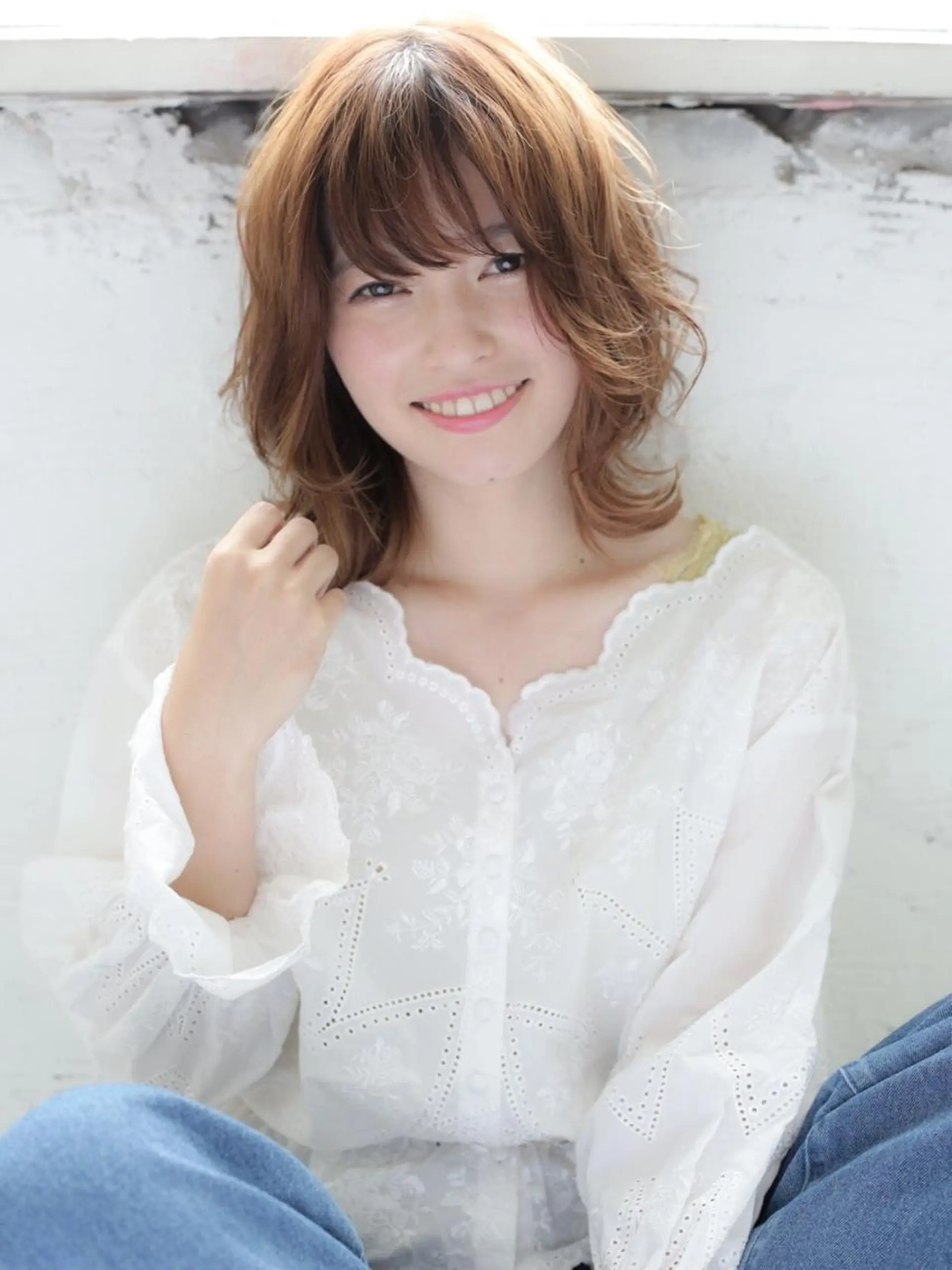 ミディアム 石渡このみ 🍊レイヤーカットのヘアスタイル