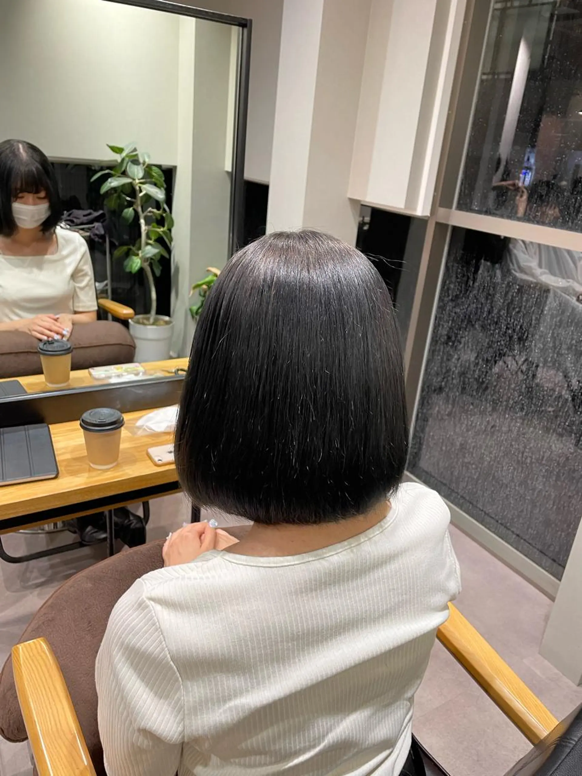 ミディアム 縮毛矯正 韓国風/オシャレ /縮毛矯正/滝口琴未のヘアスタイル