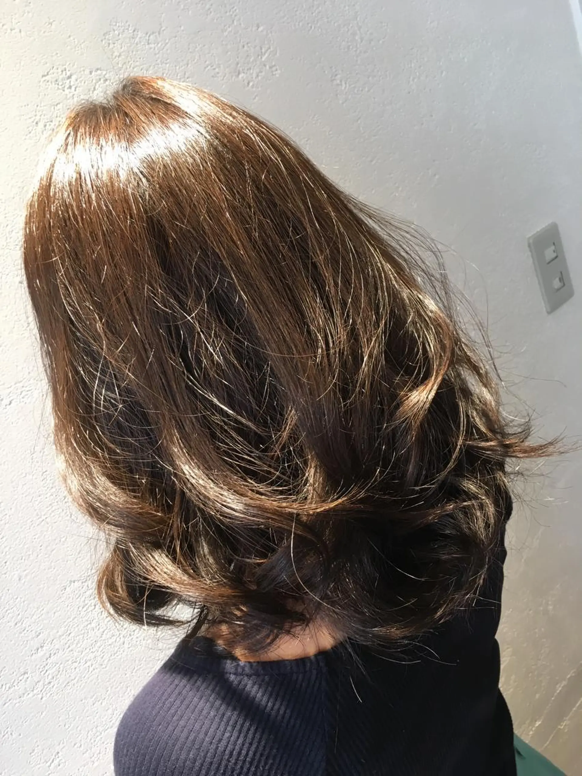 セミロング カラー 橋本 慶司のヘアスタイル