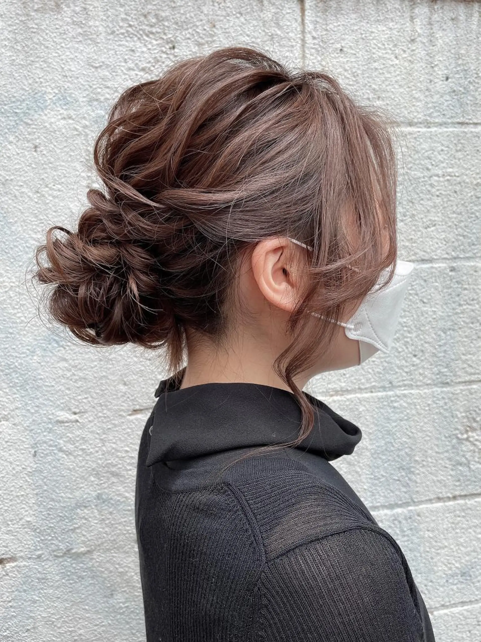 セミロング ヘアアレンジ ヘアセット ヘアアレンジ にいた　かづしげのヘアスタイル