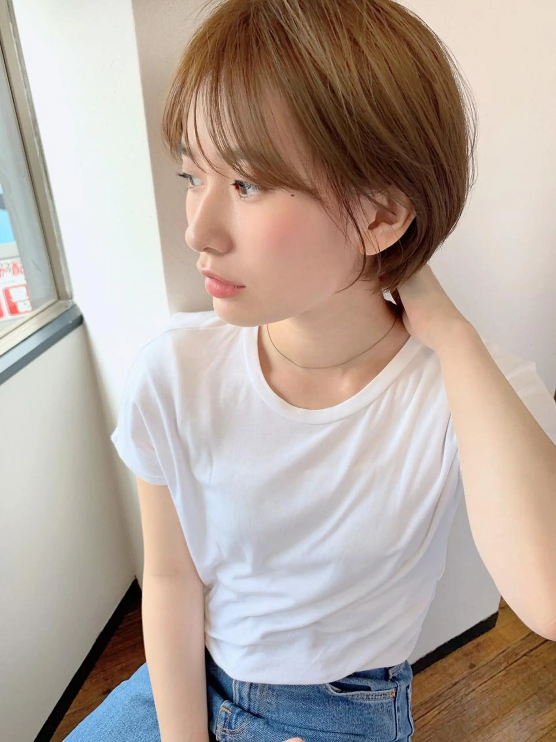ショート 縮毛矯正/ショート/ レイヤー/畑中正敏のヘアスタイル