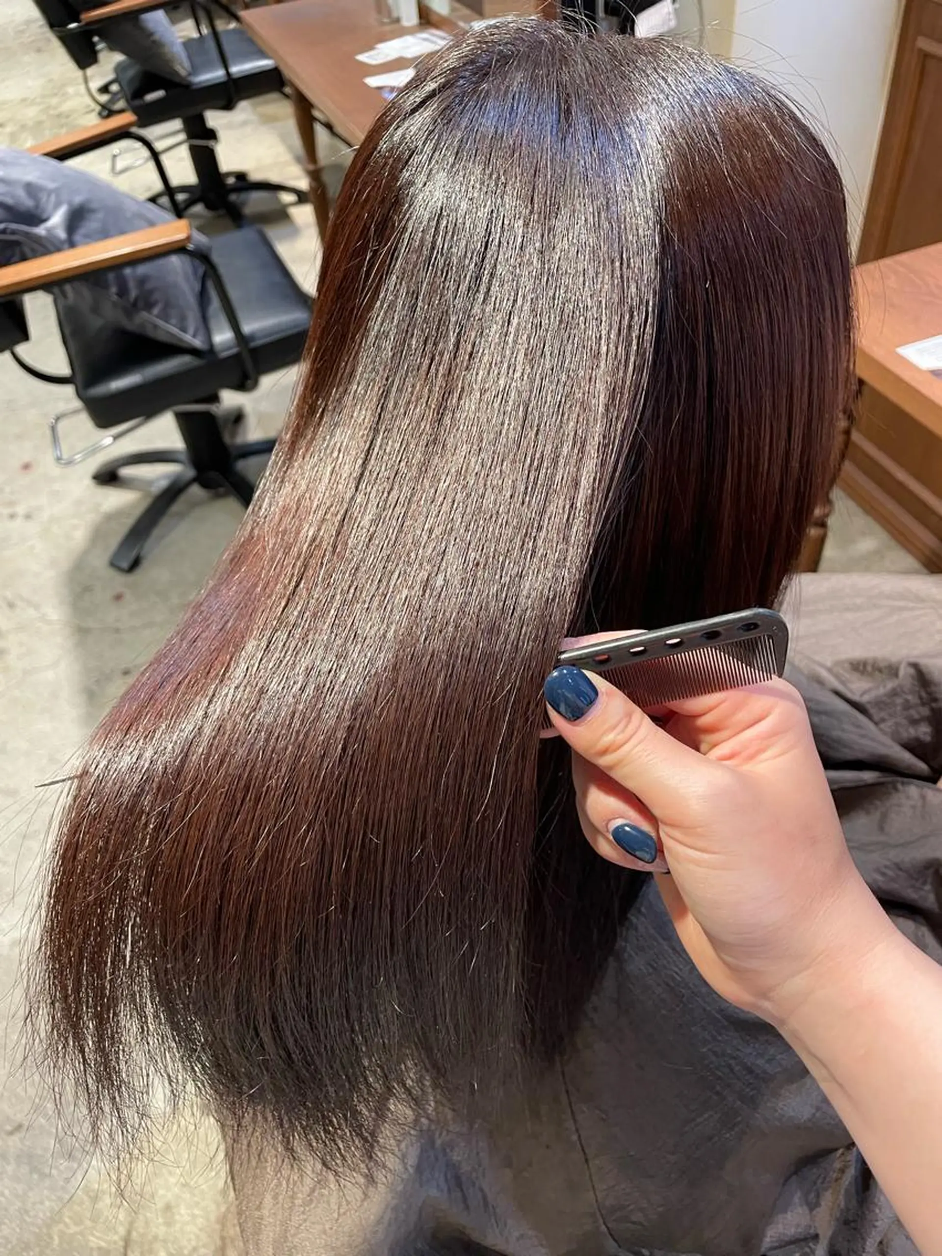 ミディアム 縮毛矯正 トリートメント ｅｒｉ 🧴🫧のヘアスタイル