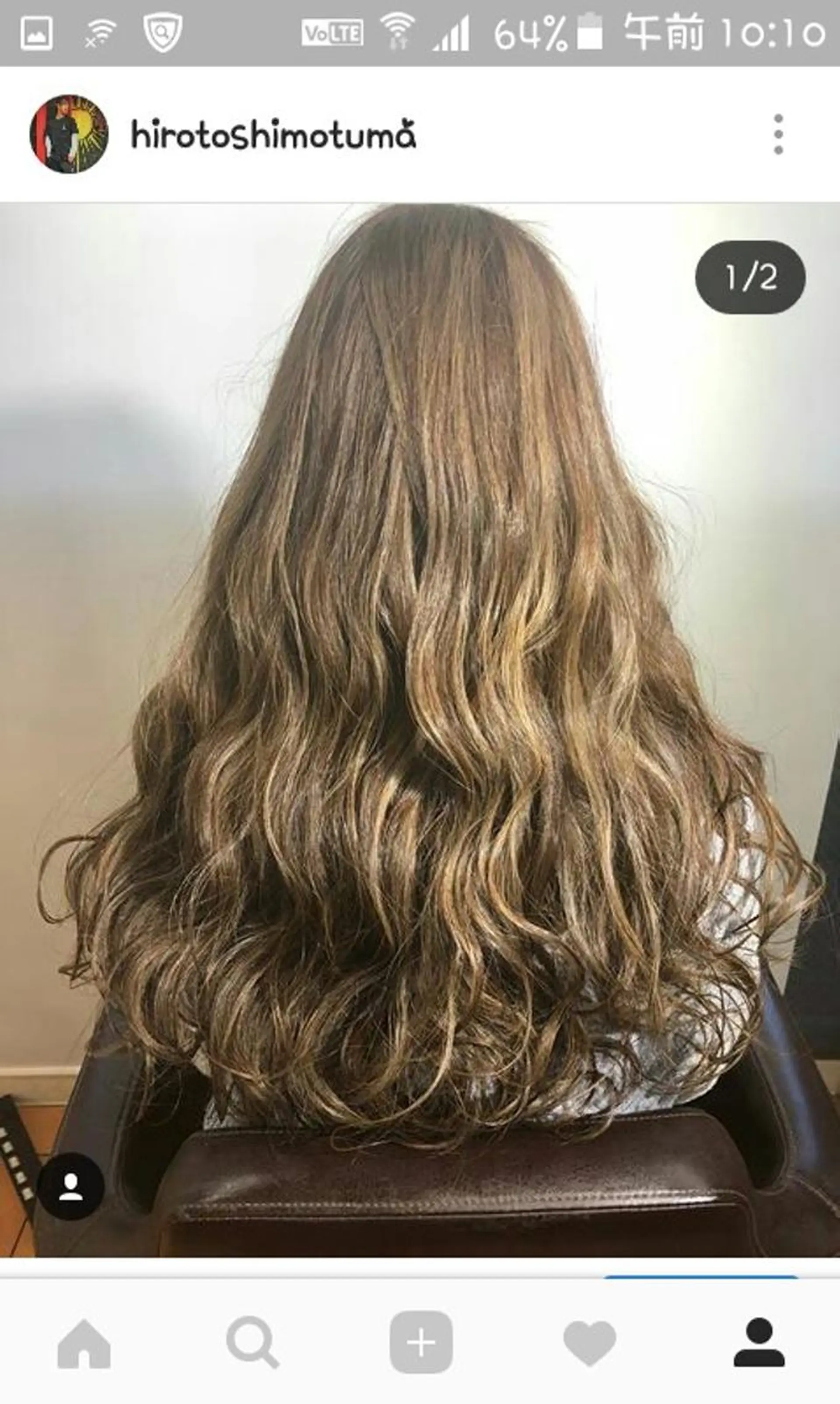 セミロング カラー ヘアアレンジ ハイライトカラー 外国人風カラー ハイライト alpha. カラーエクステ下妻のヘアスタイル