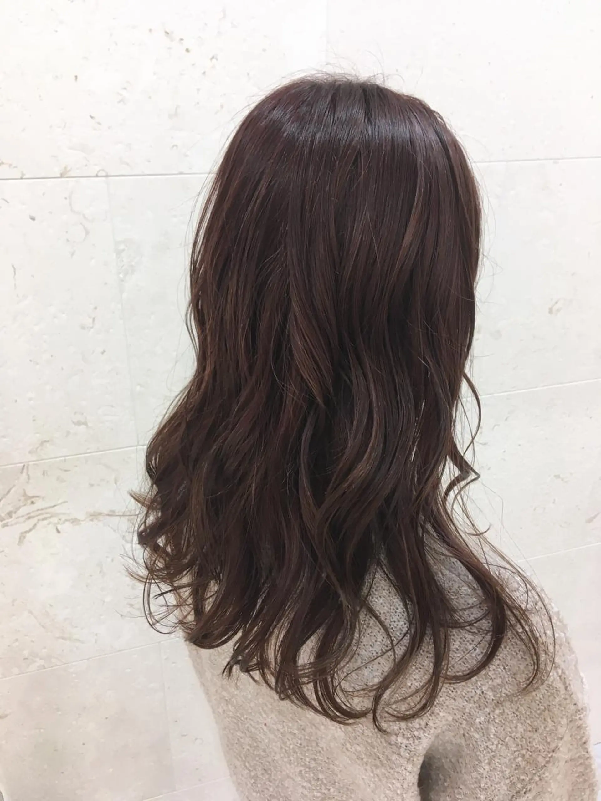 ロング カラー ブリーチ ブラウンカラー ピンクカラー ピンクブラウン 斉藤 貴也のヘアスタイル