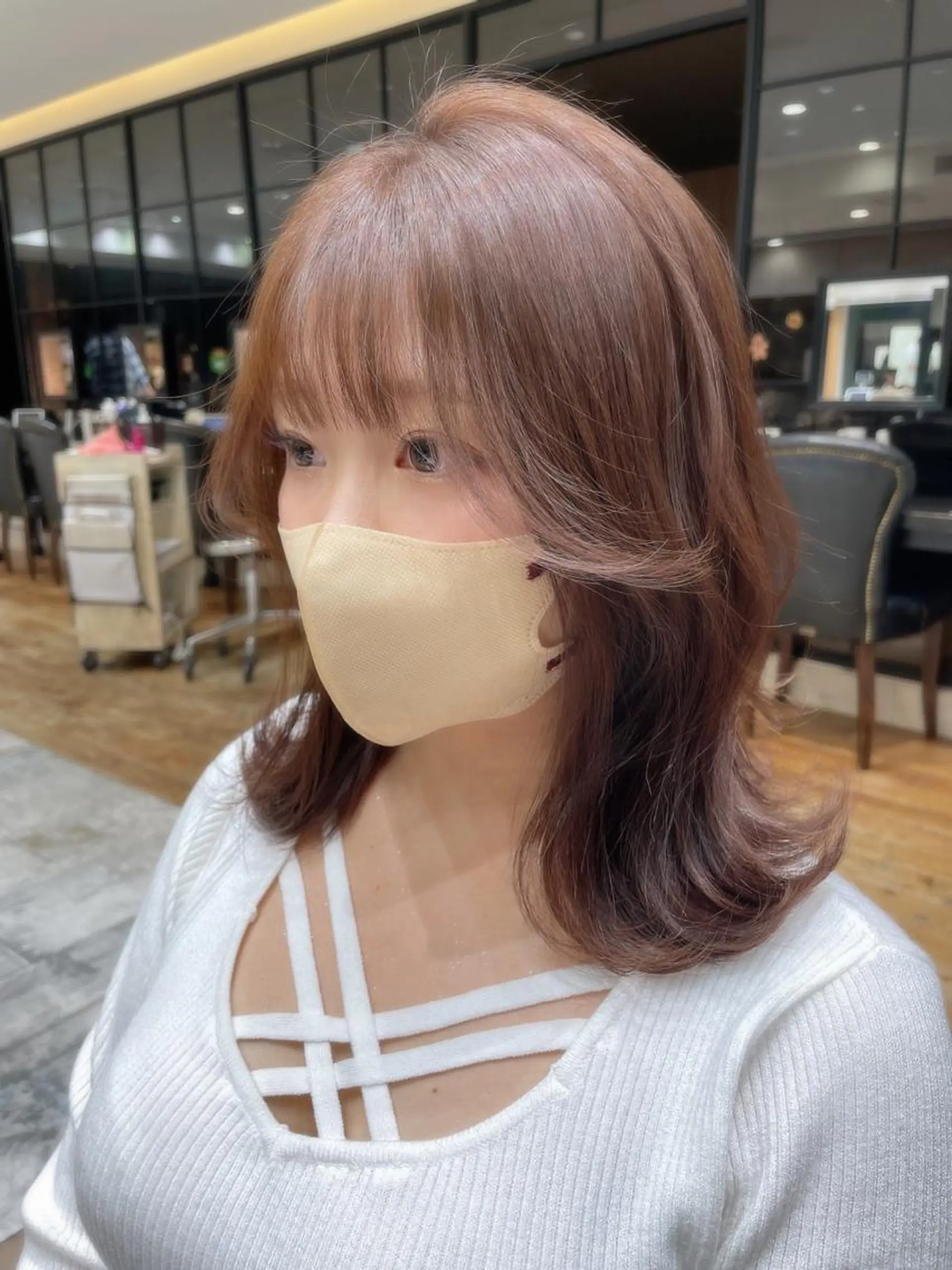 ミディアム カット ヘアカラー トリートメント モテ髪🤍こなれヘア 藤山裕大のヘアスタイル