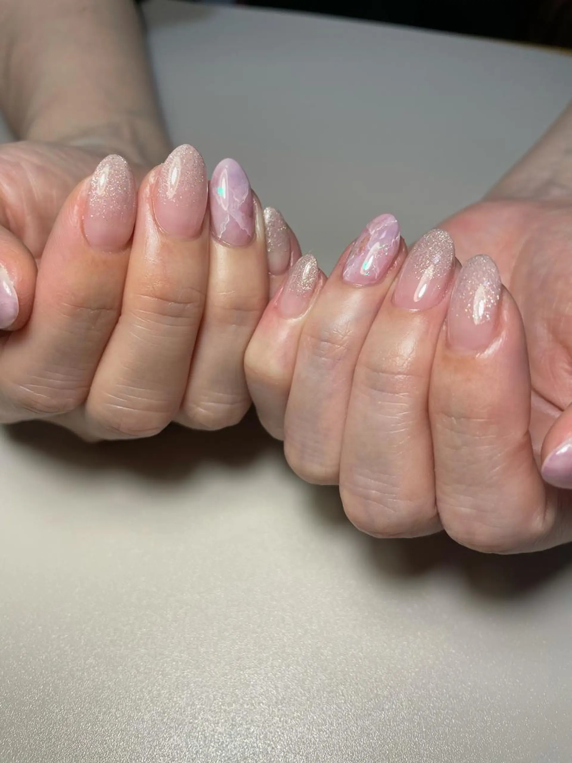 ネイル アートネイル 大理石ネイル(マーブル) ハンドネイル kipinail 川﨑えりかのネイルデザイン