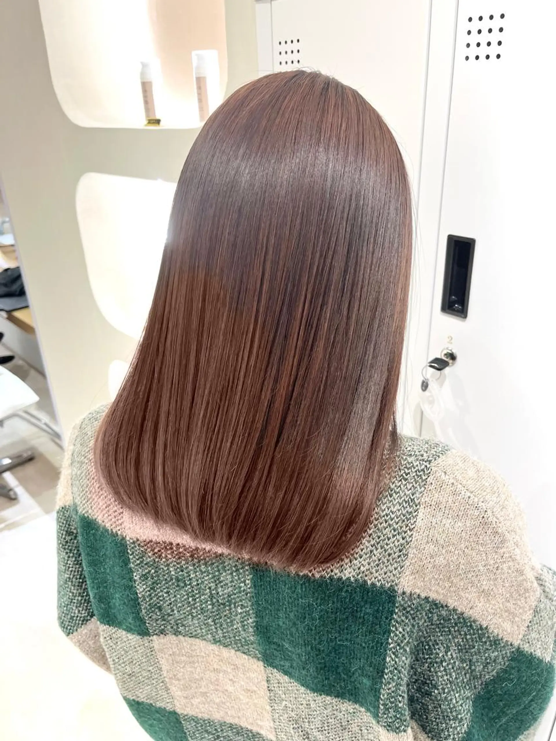 セミロング 髪質改善 トリートメント LAGRECE大阪梅田店所属・美髪矯正・髪質改善 【中村吉孝】のヘアスタイル