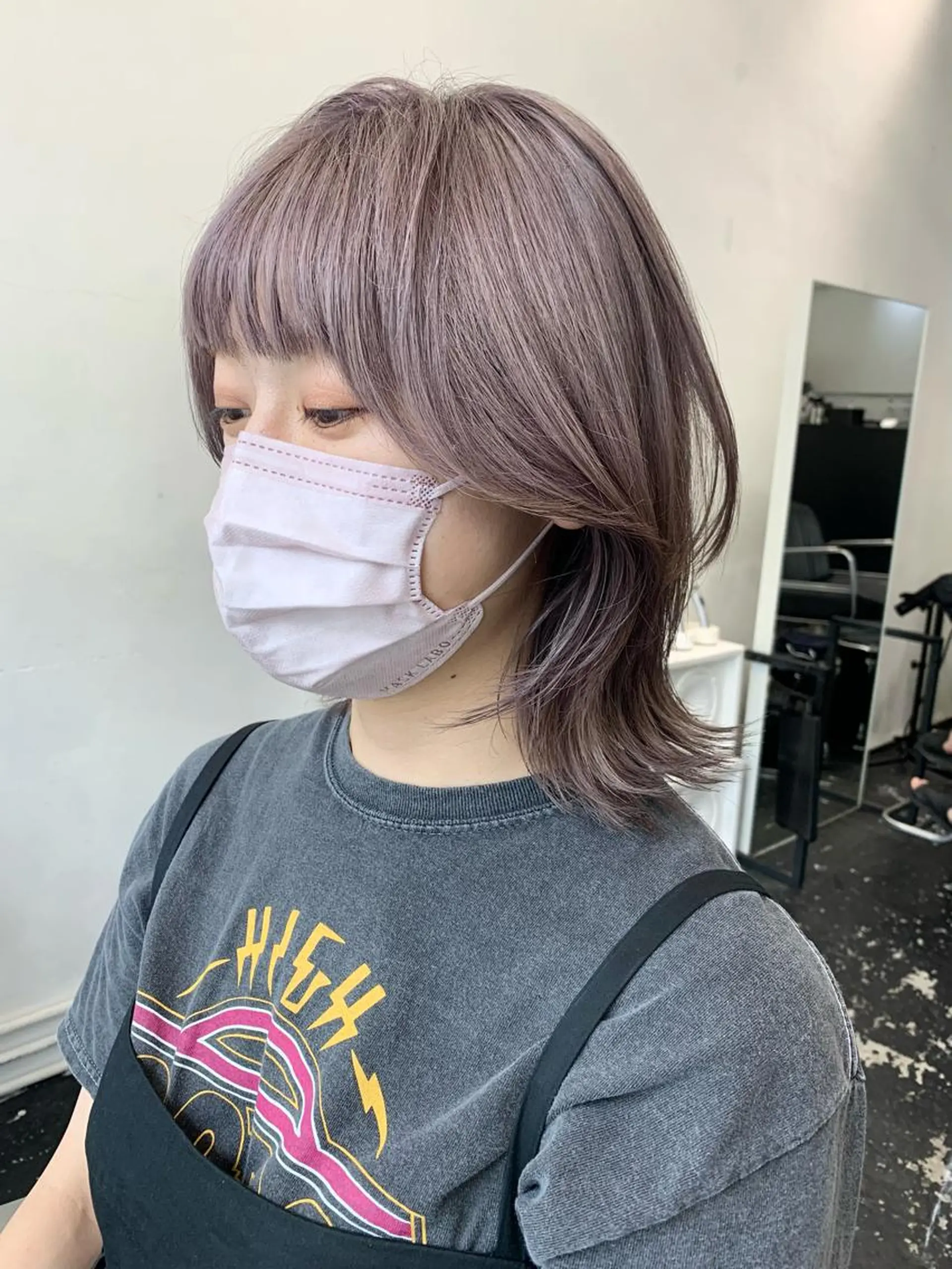 ミディアム カラー ヘアカラー トリートメント レイヤーカット/艶髪 ✨💭KIRARIのヘアスタイル