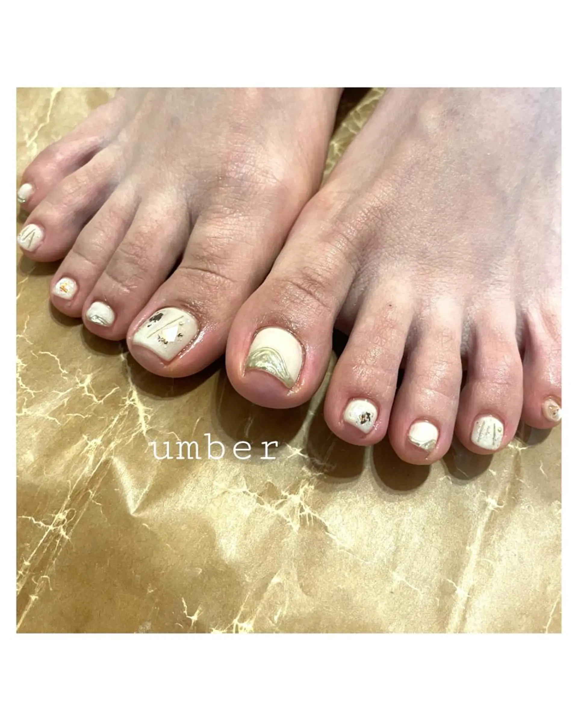 ネイル クリアネイル フラッシュネイル フットネイル フレンチネイル マグネットネイル ハンドネイル umber 三茶1分のネイルデザイン