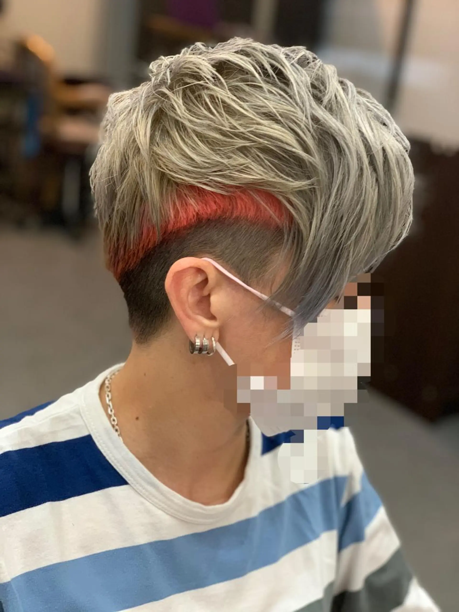 ショート カラー ブリーチ 外国人風カラー ank classic hair【アンククラシックヘアー】所属・バレ、ハイライト モデル募集　齋藤祐哉のヘアスタイル