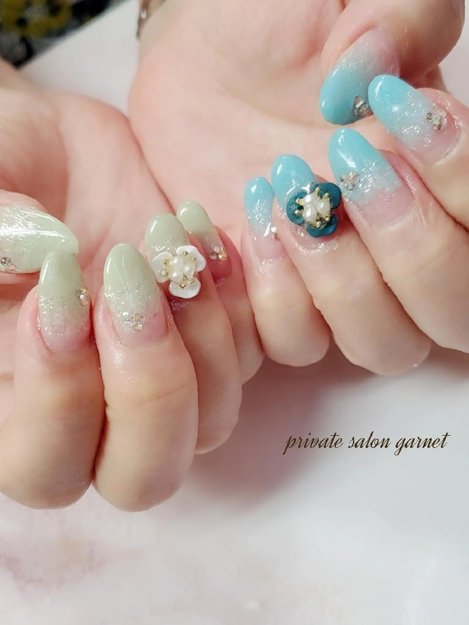 ネイル フラワーネイル Garnet nailのネイルデザイン