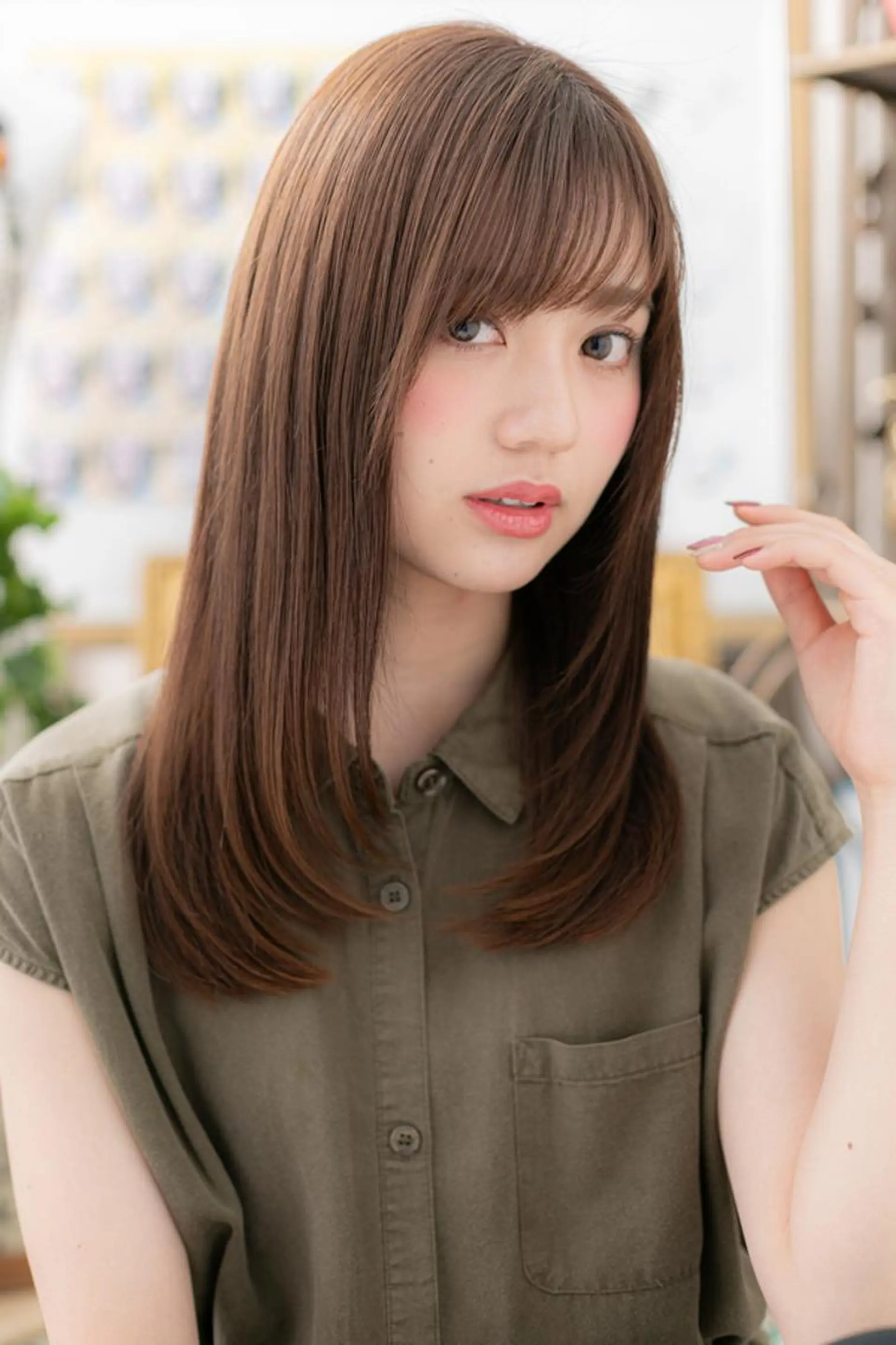 ロング カラー パーマ 似合わせ✨透明感🫧 佐藤優斗のヘアスタイル