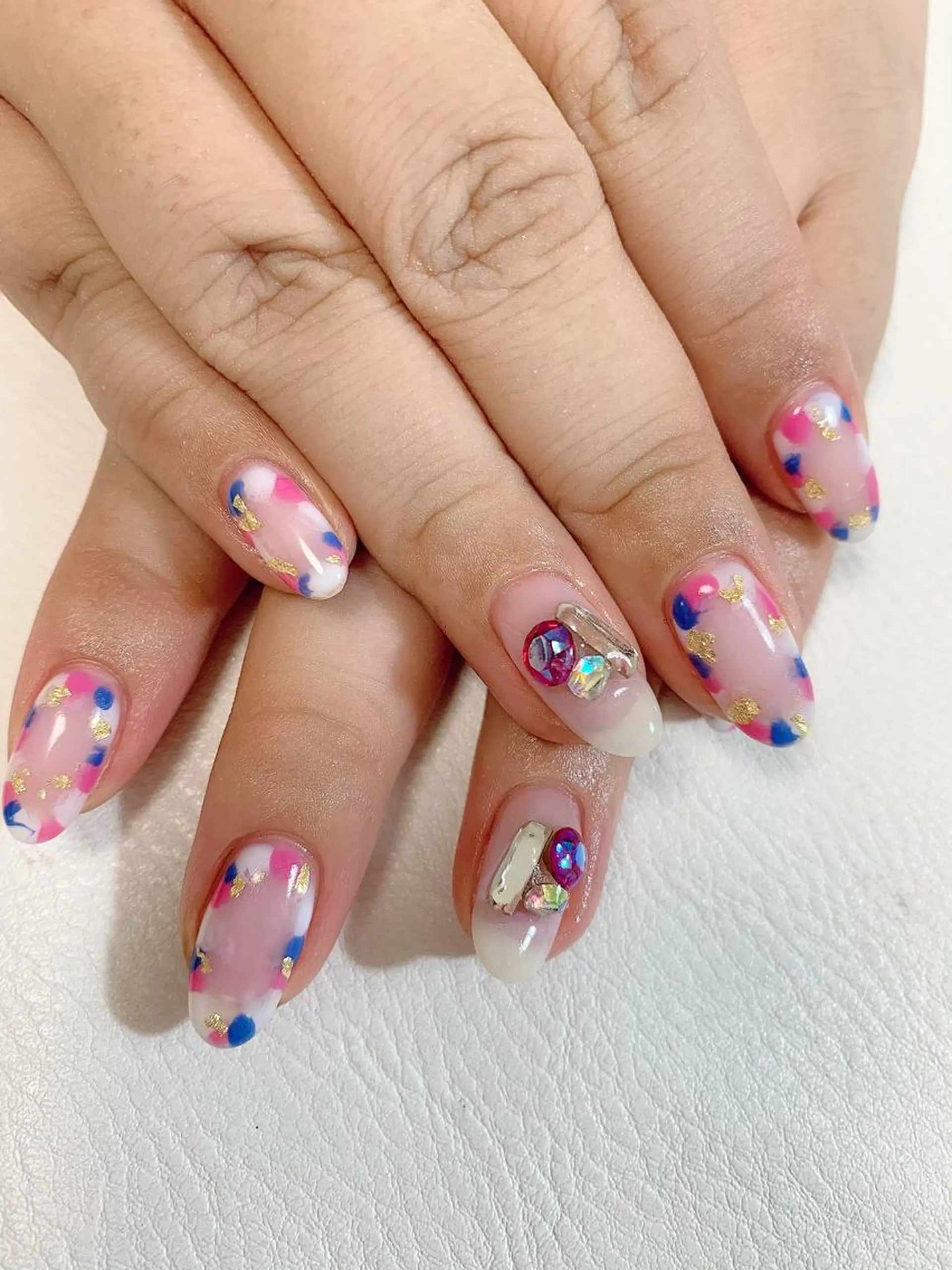ロング ネイル nailアクイール morishitaのネイルデザイン