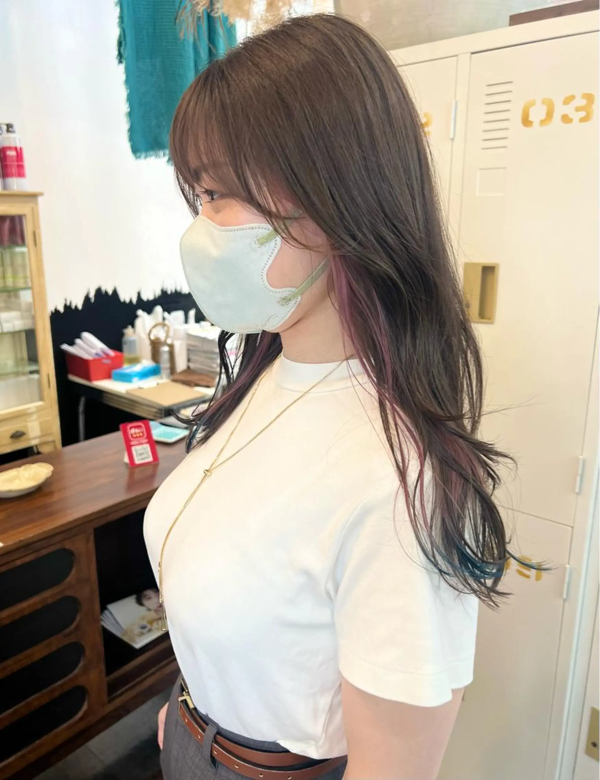 ロング カラー ブルーカラー ラベンダーカラー ラベンダーピンク ピンクカラー LOMARLIE JURIAのヘアスタイル
