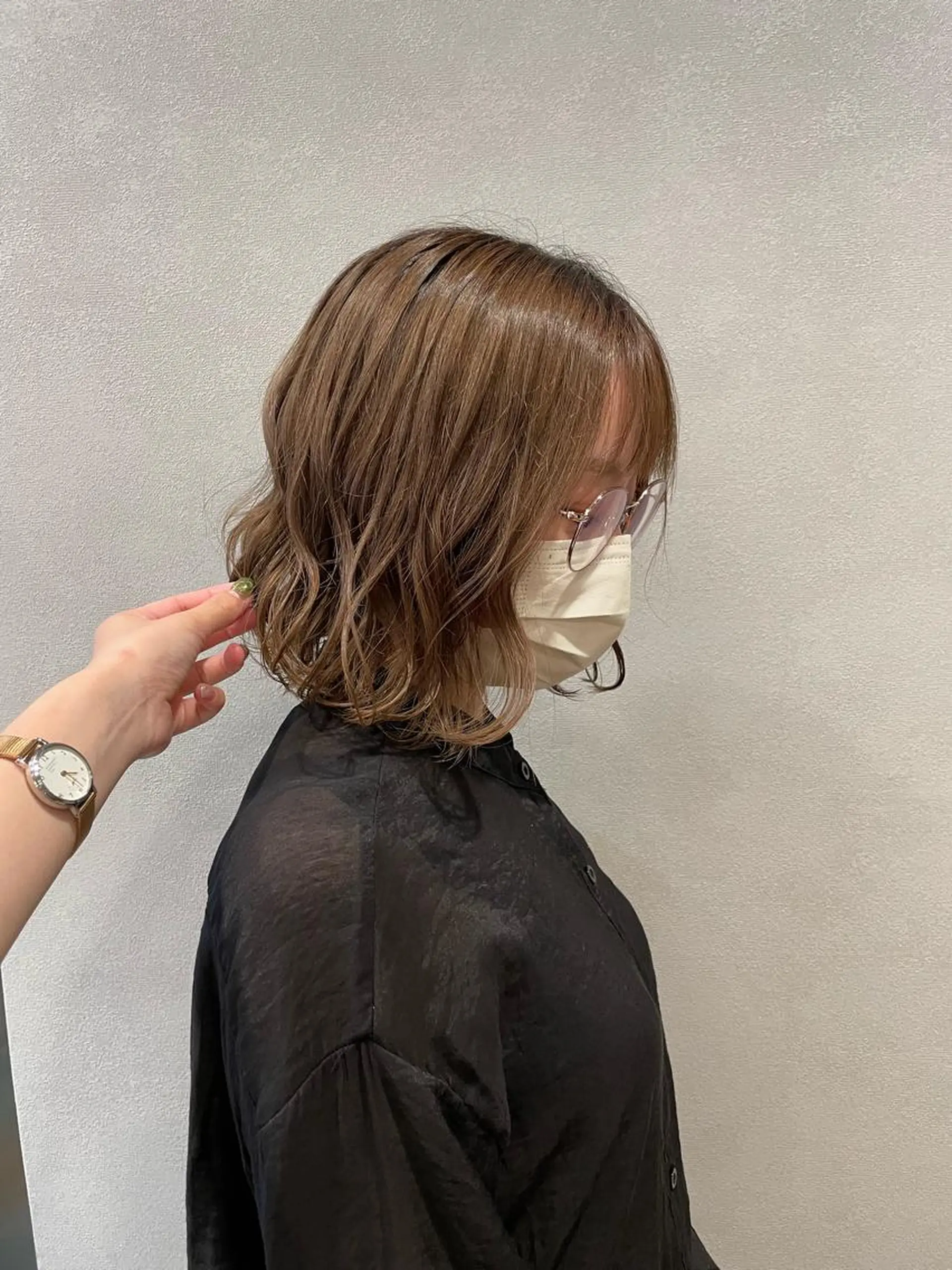 ショート ボブ 金城 二千夏のヘアスタイル