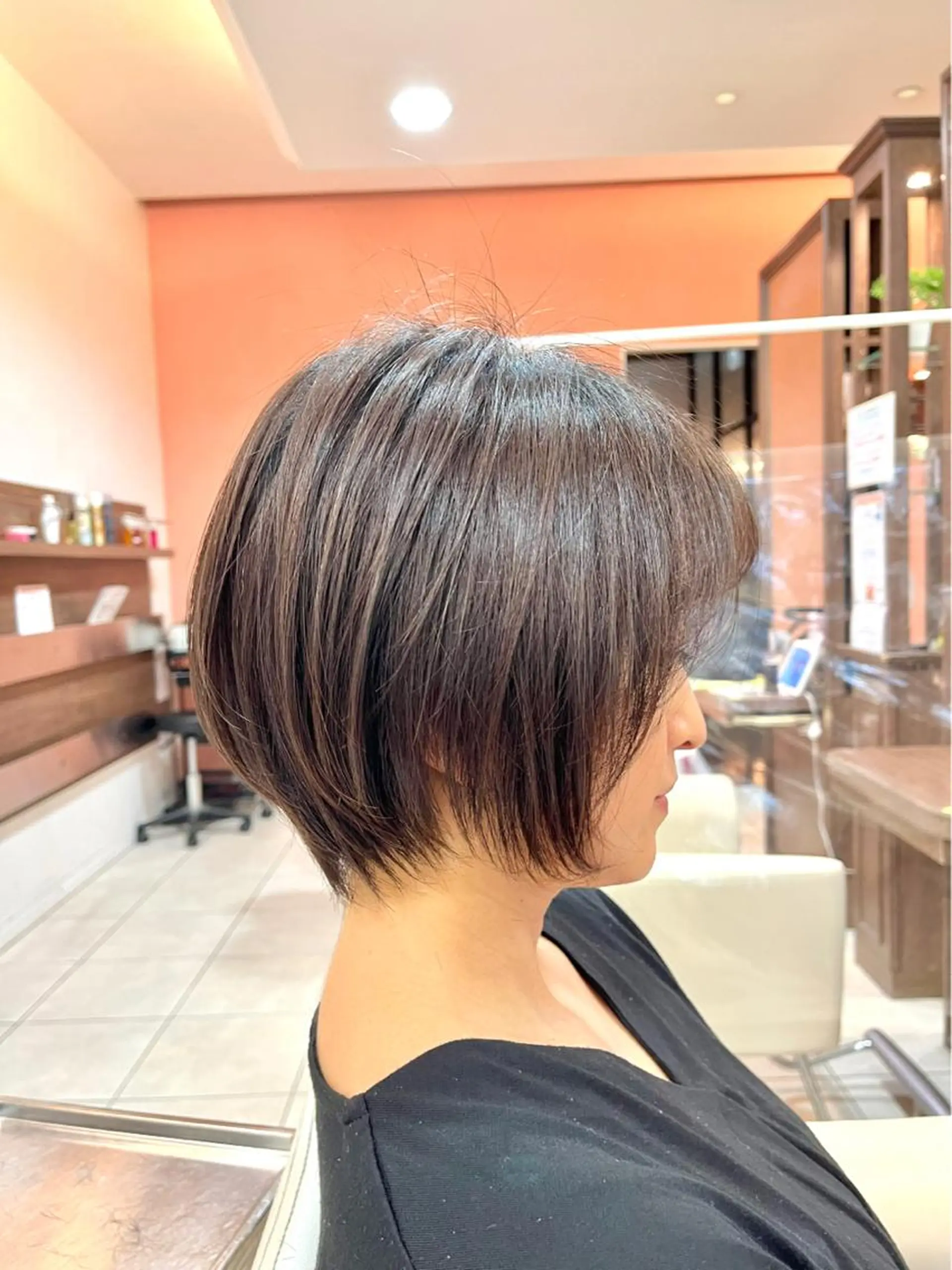 ショート ショートボブ ハンサムショート ボブ くびれヘア ハイライト カット ヘアカラー トリートメント 《大人気髪質改善》 プログレス国分寺店のヘアスタイル