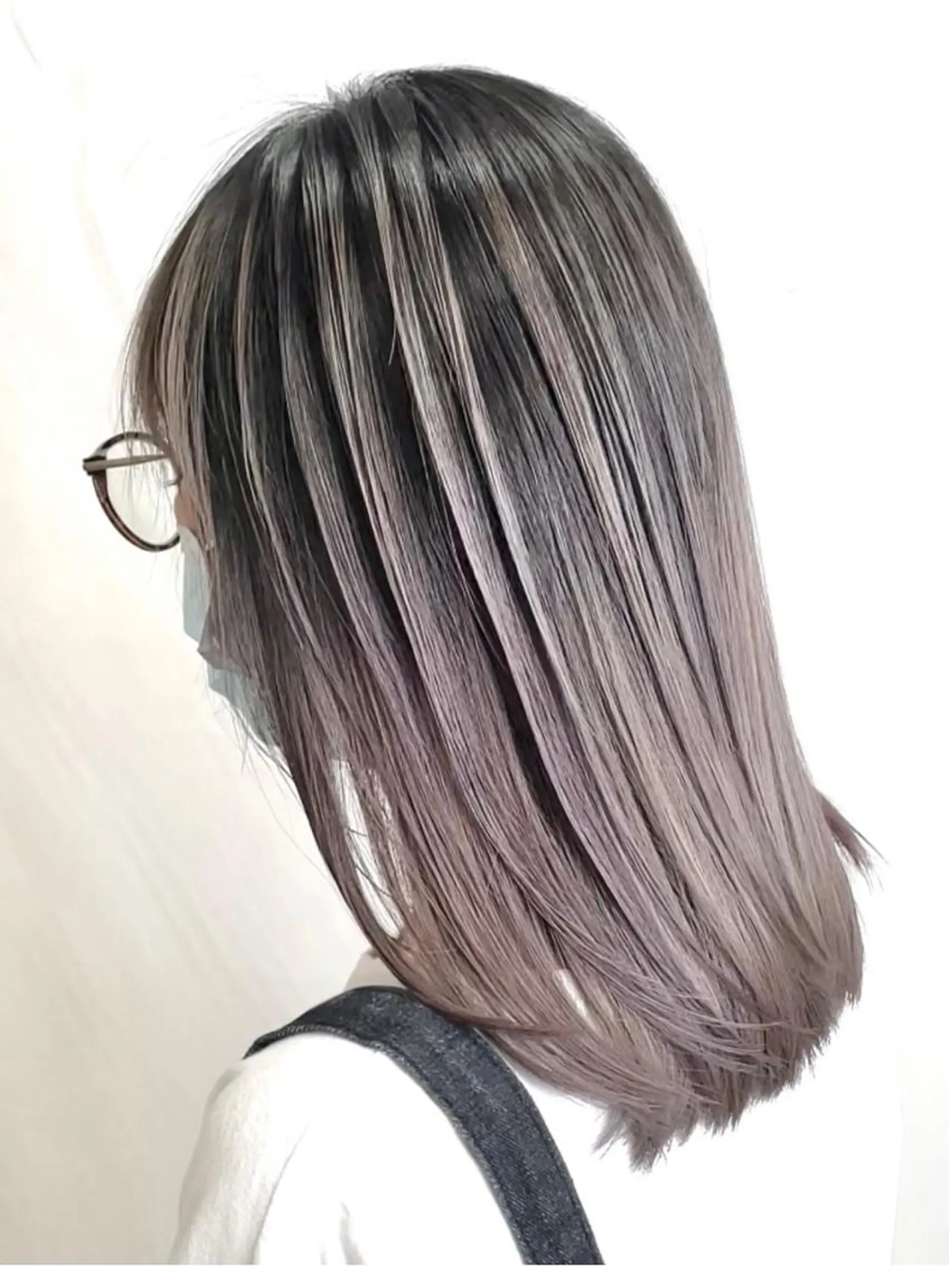 ミディアム カラー カット ヘアカラー トリートメント 縮毛/レイヤー 韓国/橋口のヘアスタイル