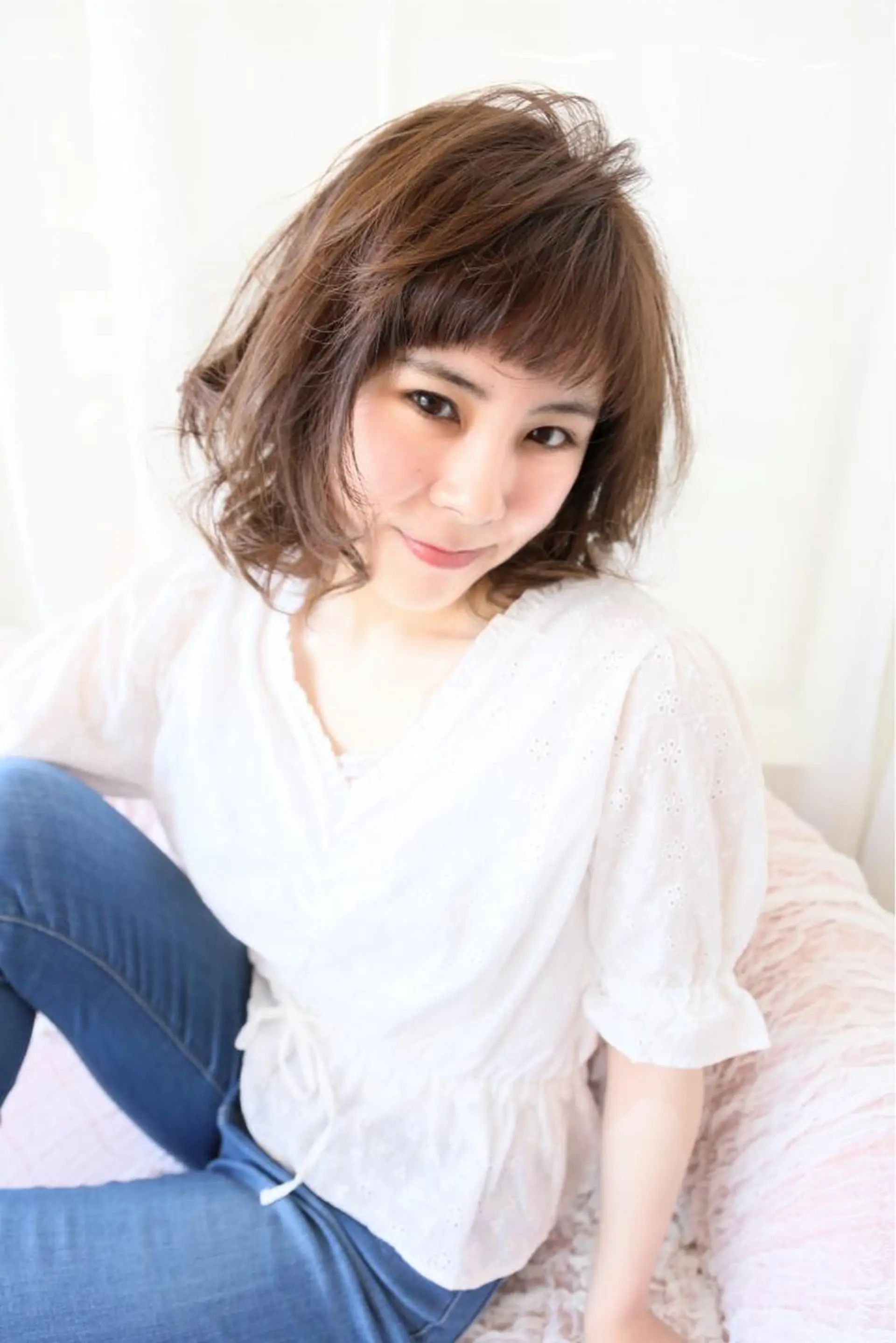 ミディアム 森 宇旦のヘアスタイル