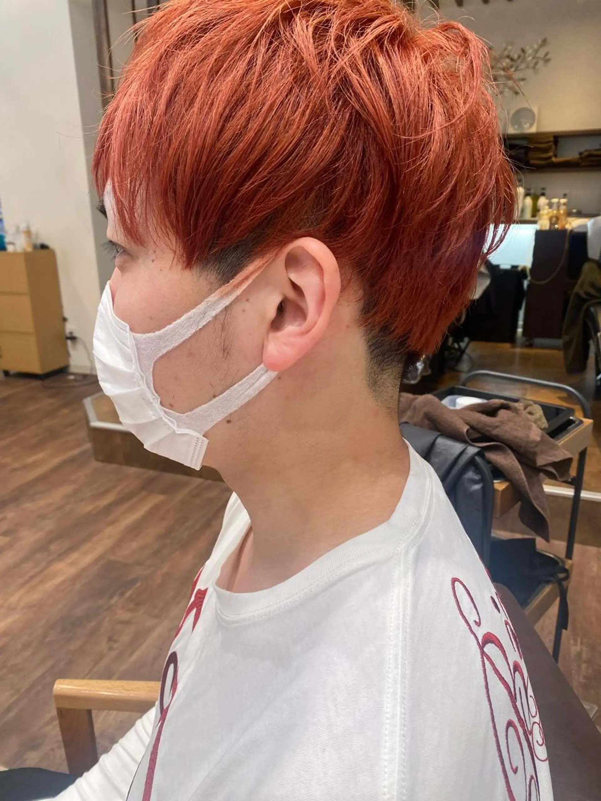 ショート カラー メンズ 大輪 日向子のヘアスタイル