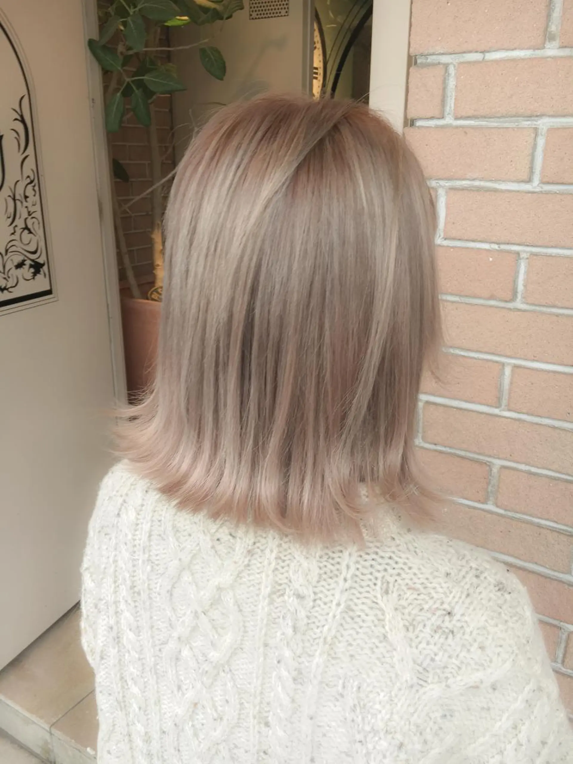 ミディアム カラー ベージュカラー 北條 優輝のヘアスタイル