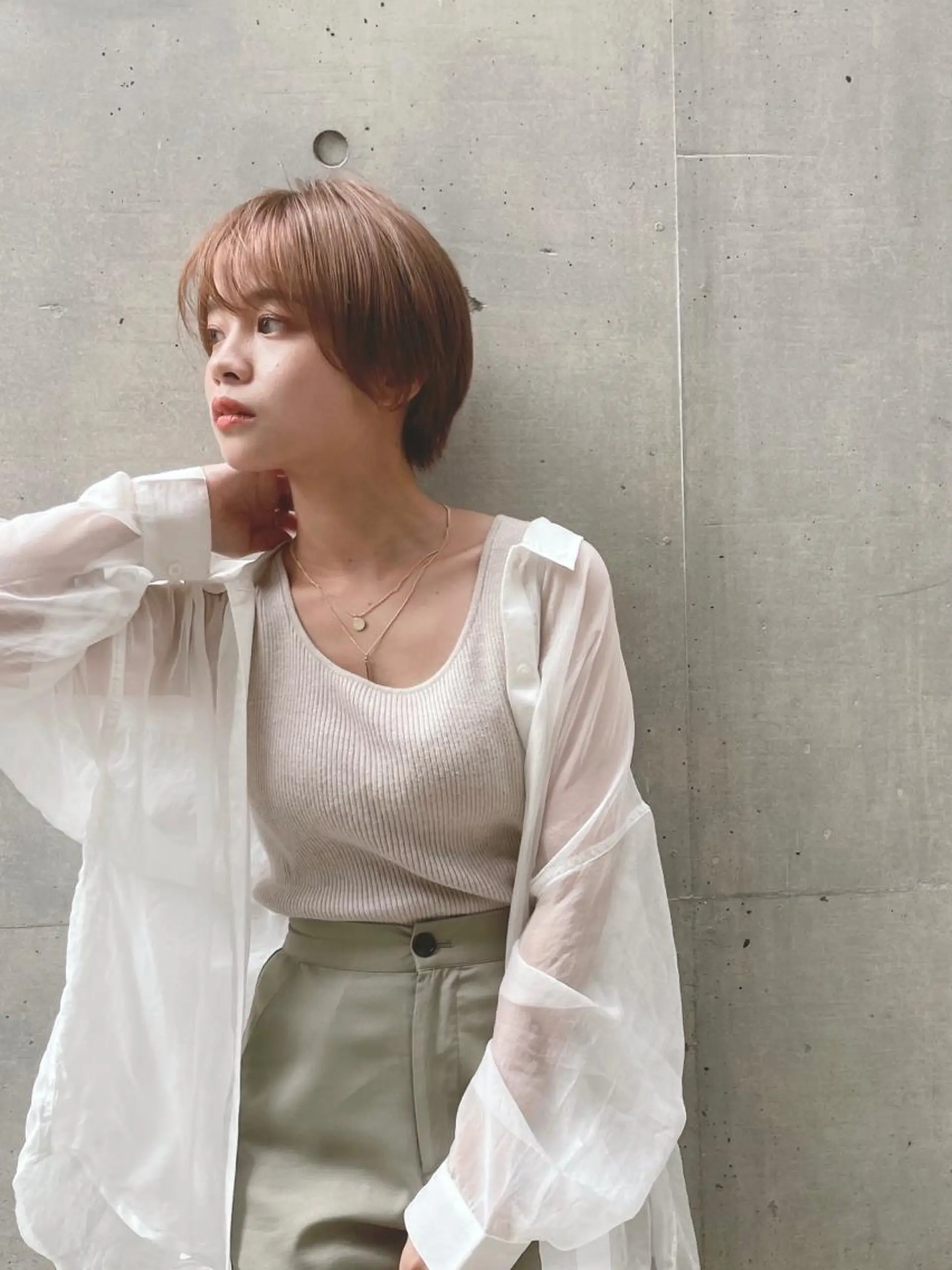 ショート カラー カット ヘアカラー トリートメント ヘッドスパ 片山美穂 心斎橋・北堀江のヘアスタイル