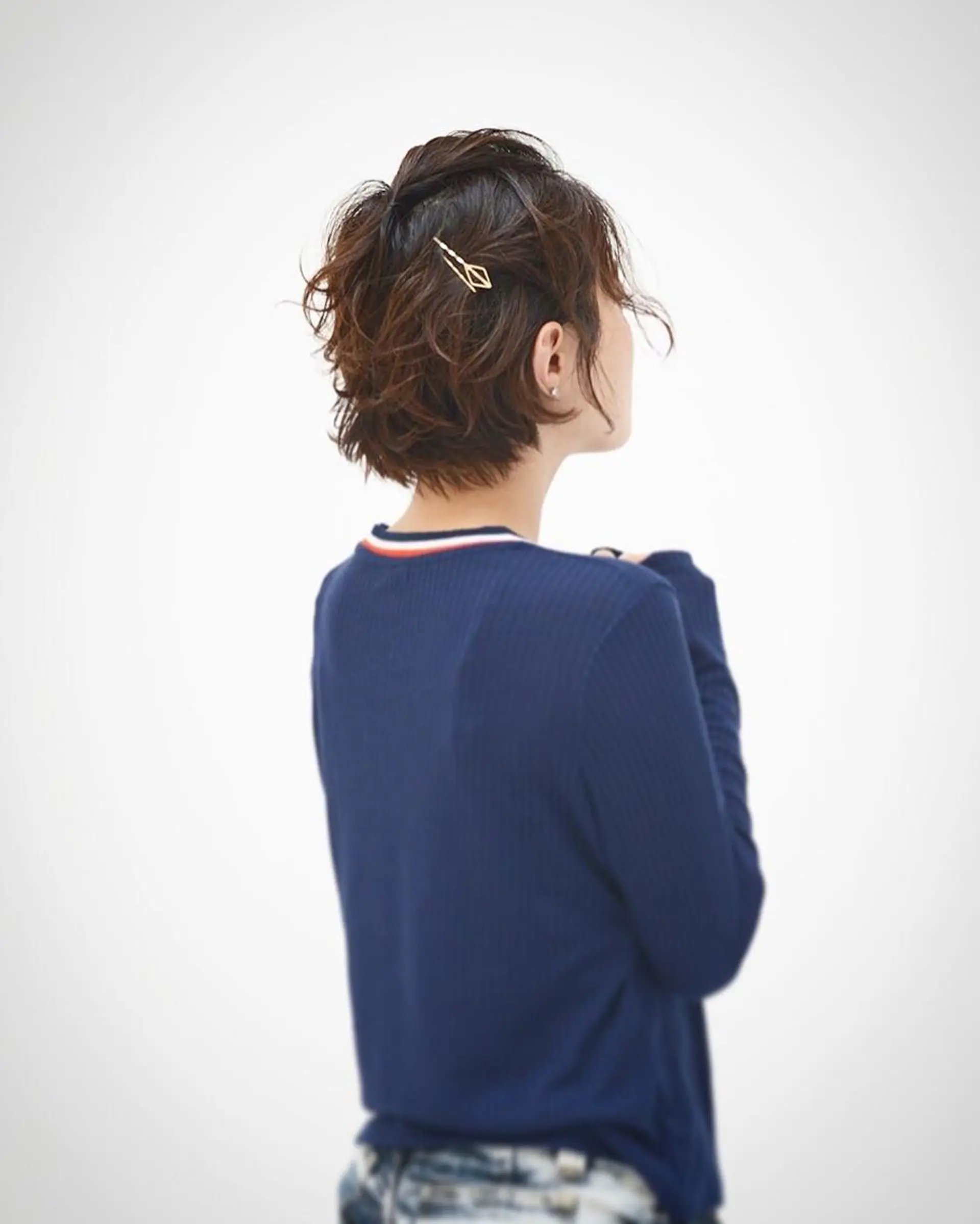 ショート パーマ ヘアアレンジ 圧倒的美髪ストレート ツダケイタロウのヘアスタイル