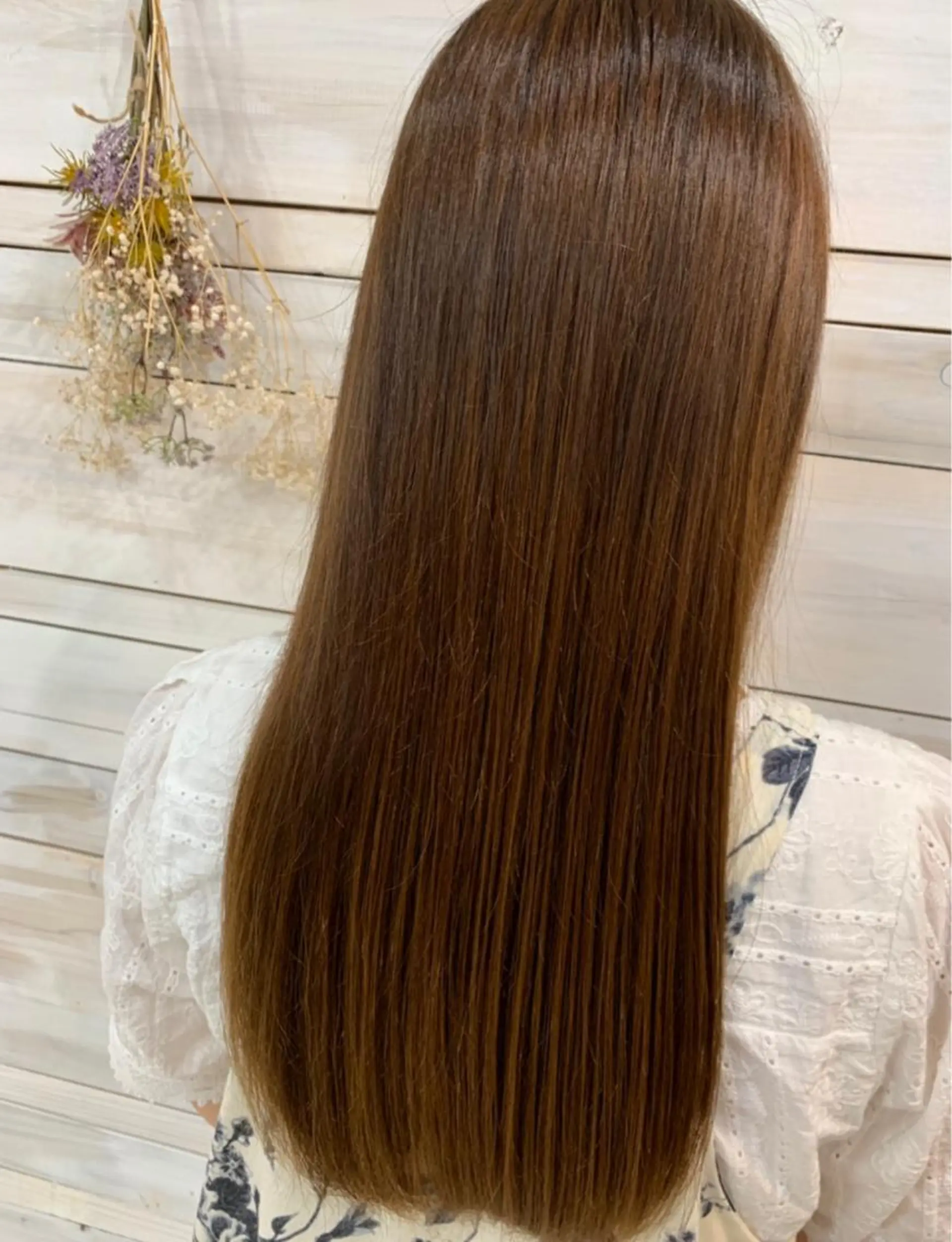 ロング カラー カット 縮毛矯正 ハッシュカット/ボブ /レイヤー/彩奈のヘアスタイル