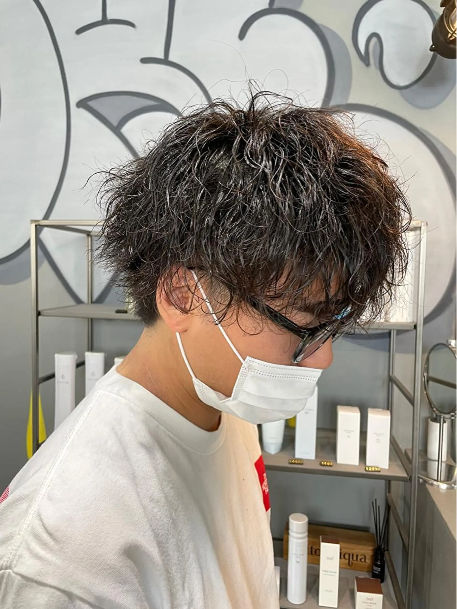 パーマ メンズ カット パーマ メンズ専門サロン wokeのヘアスタイル