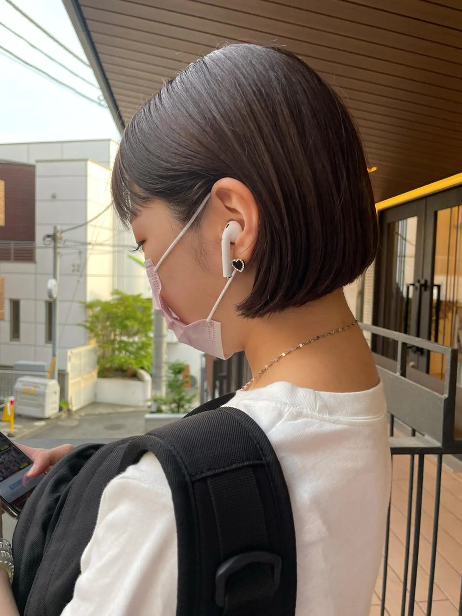 ショート カラー ヘアアレンジ Miku /ブリーチ/ボブのヘアスタイル