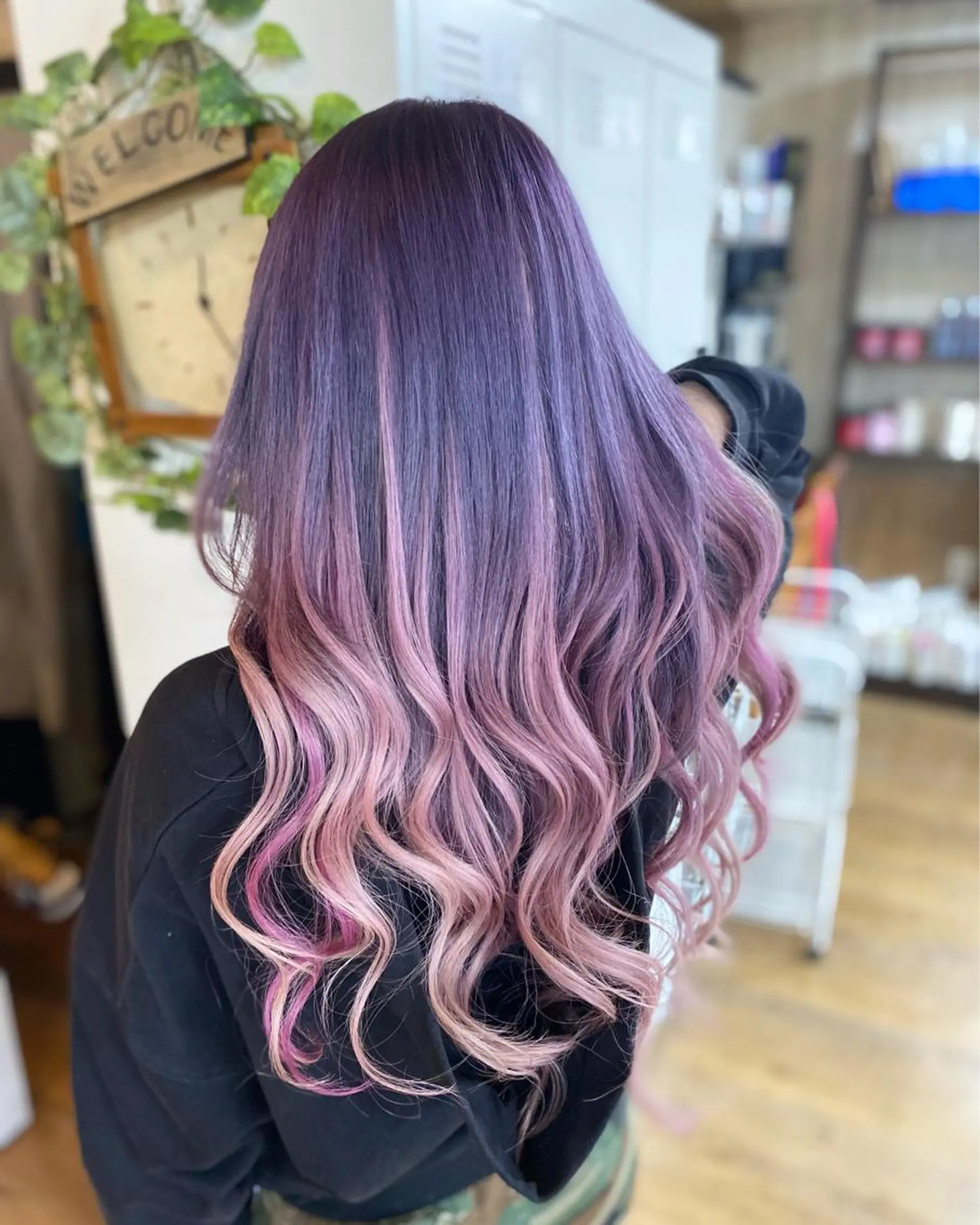 ロング カラー グラデーションカラー エクステ エクステ×ハイトーン 🌈KEISUKEのヘアスタイル