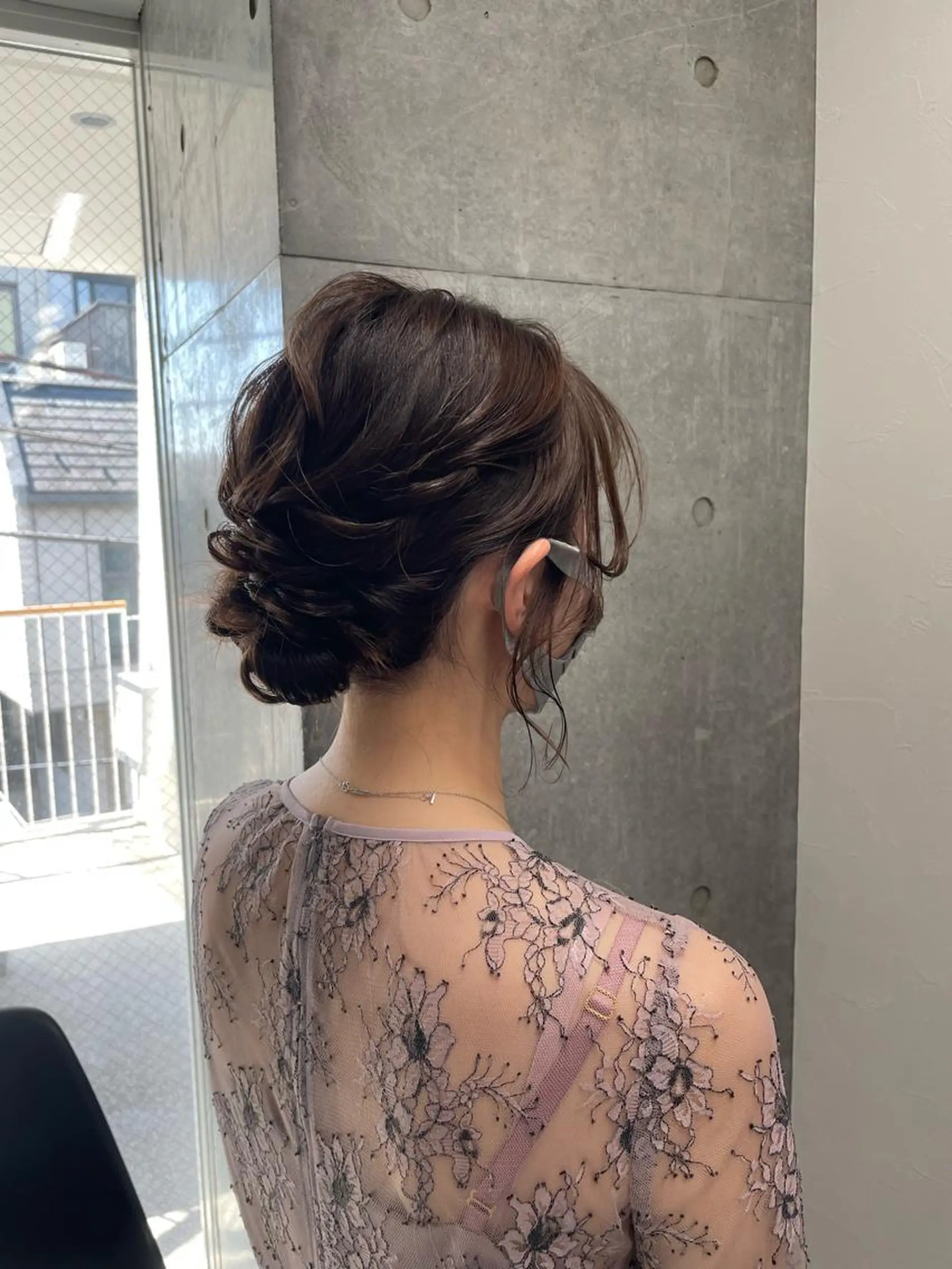 セミロング ヘアアレンジ メンズモテパーマ💙 fuwaのヘアスタイル