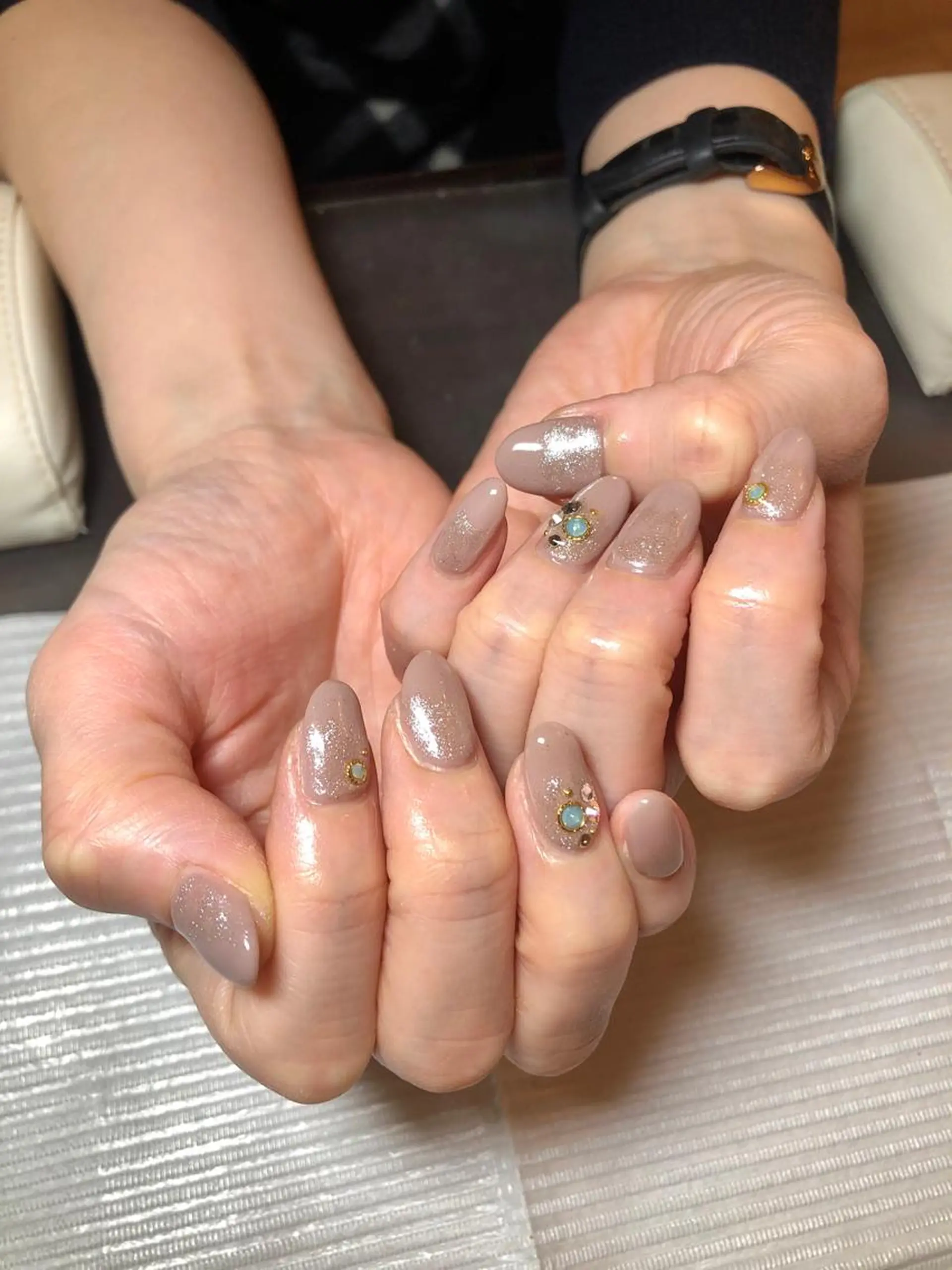 ネイル 春ネイル ストーンネイル 吉野✨ ネイルデザイナー✨のネイルデザイン