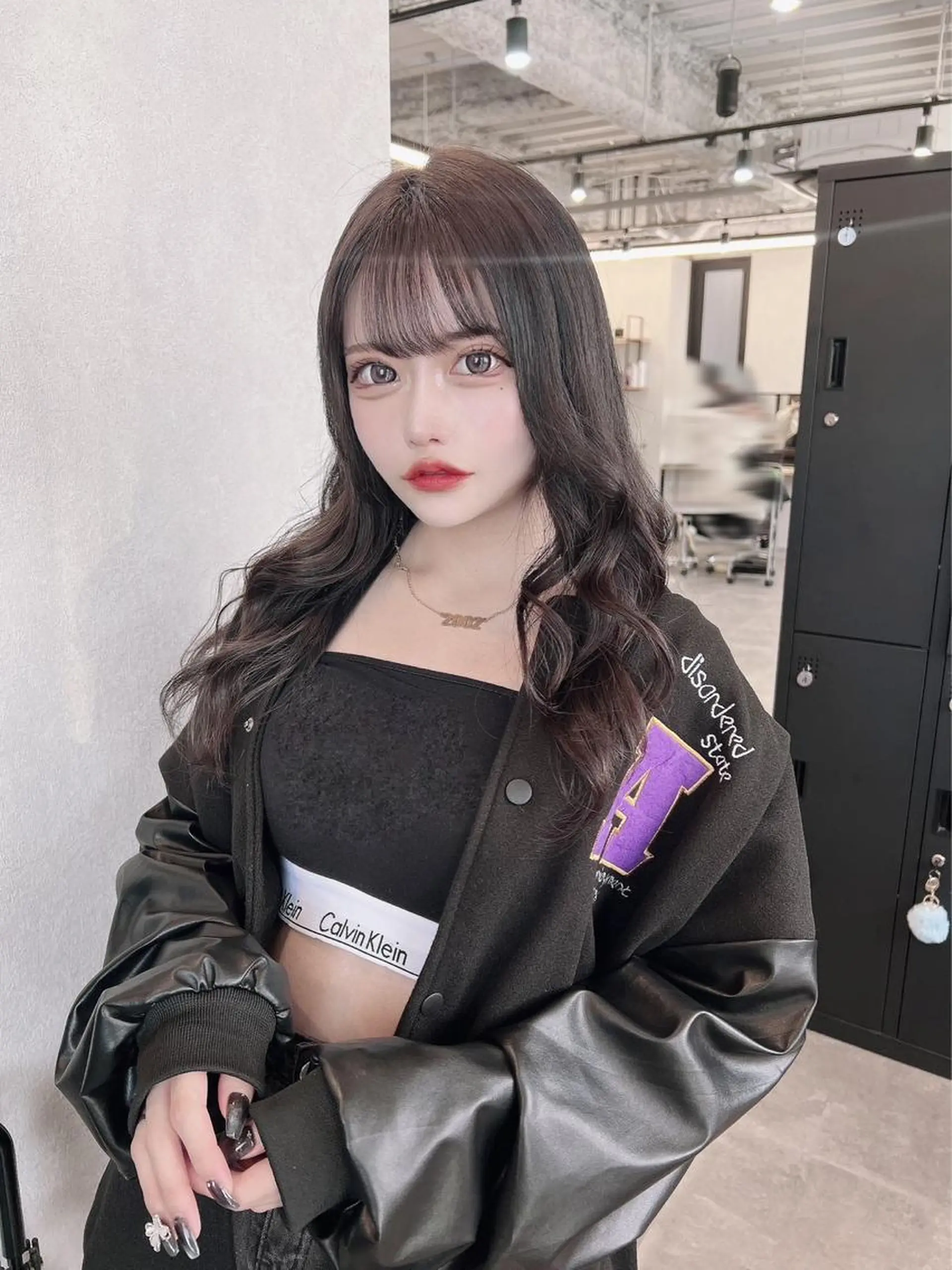 セミロング カット ヘアカラー Aika 🖤のヘアスタイル