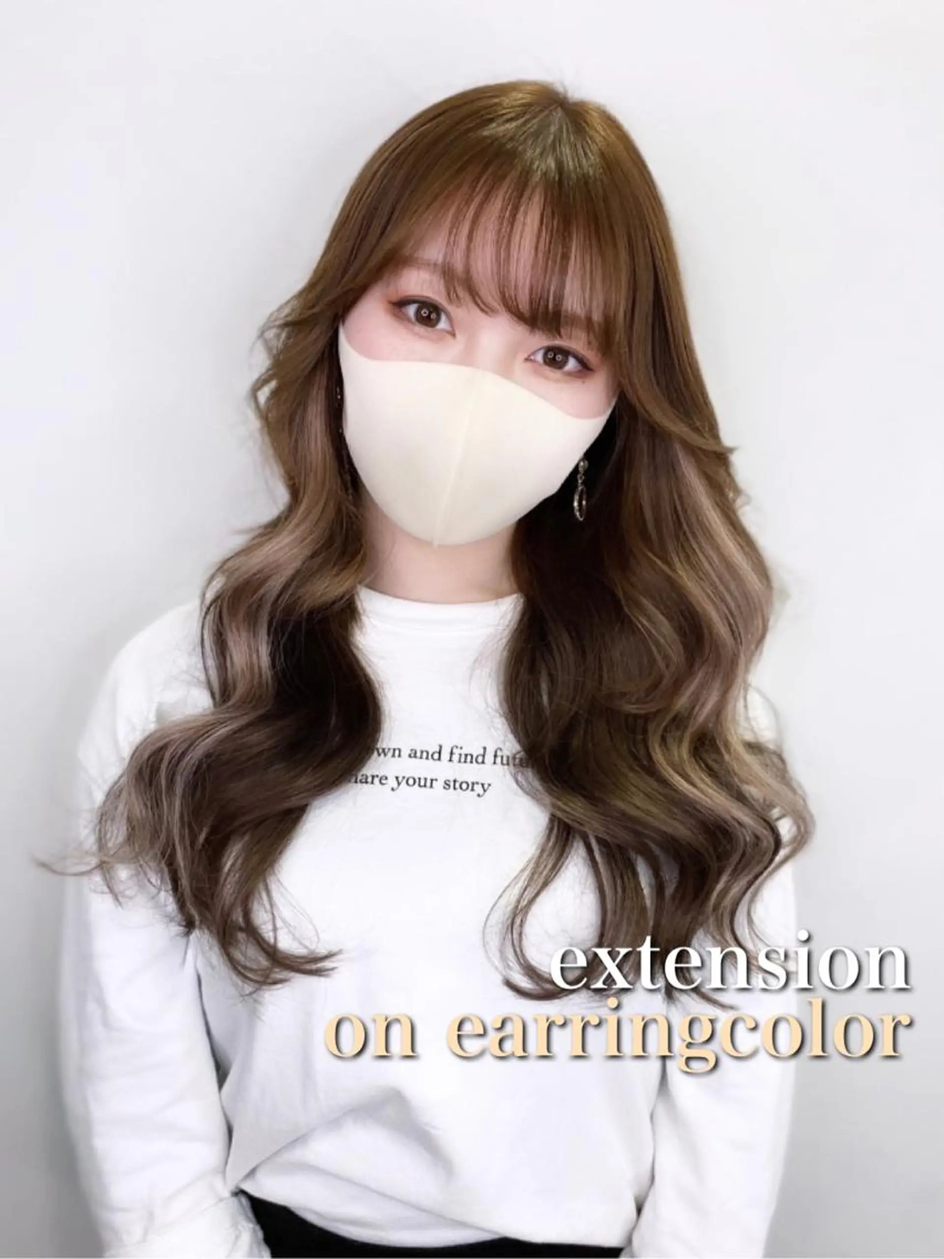 ミディアム 💎馴染むエクステ ×カラーTOMO💎のヘアスタイル