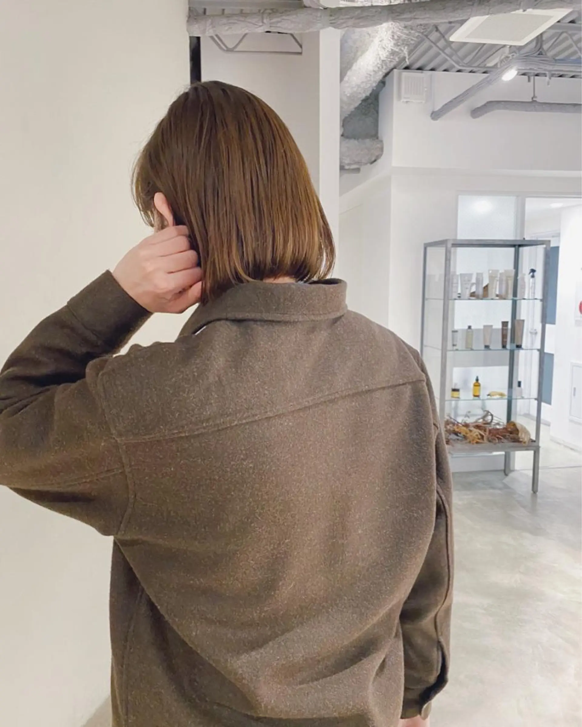 ショート ボブパーマコテ巻き風 パーマNo1深江秀平のヘアスタイル