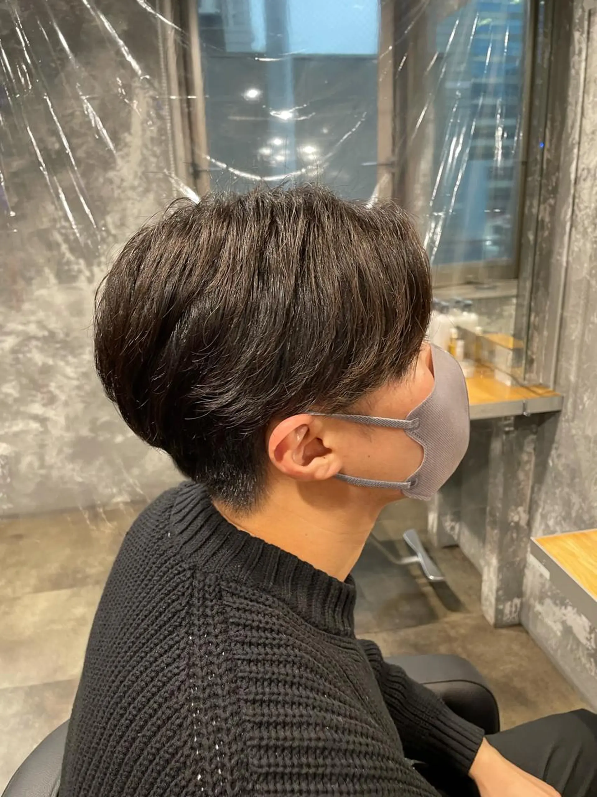 ショート パーマ カット パーマ トリートメント ヘッドスパ ヘアセット ベージュカラー💖 やすひろのヘアスタイル