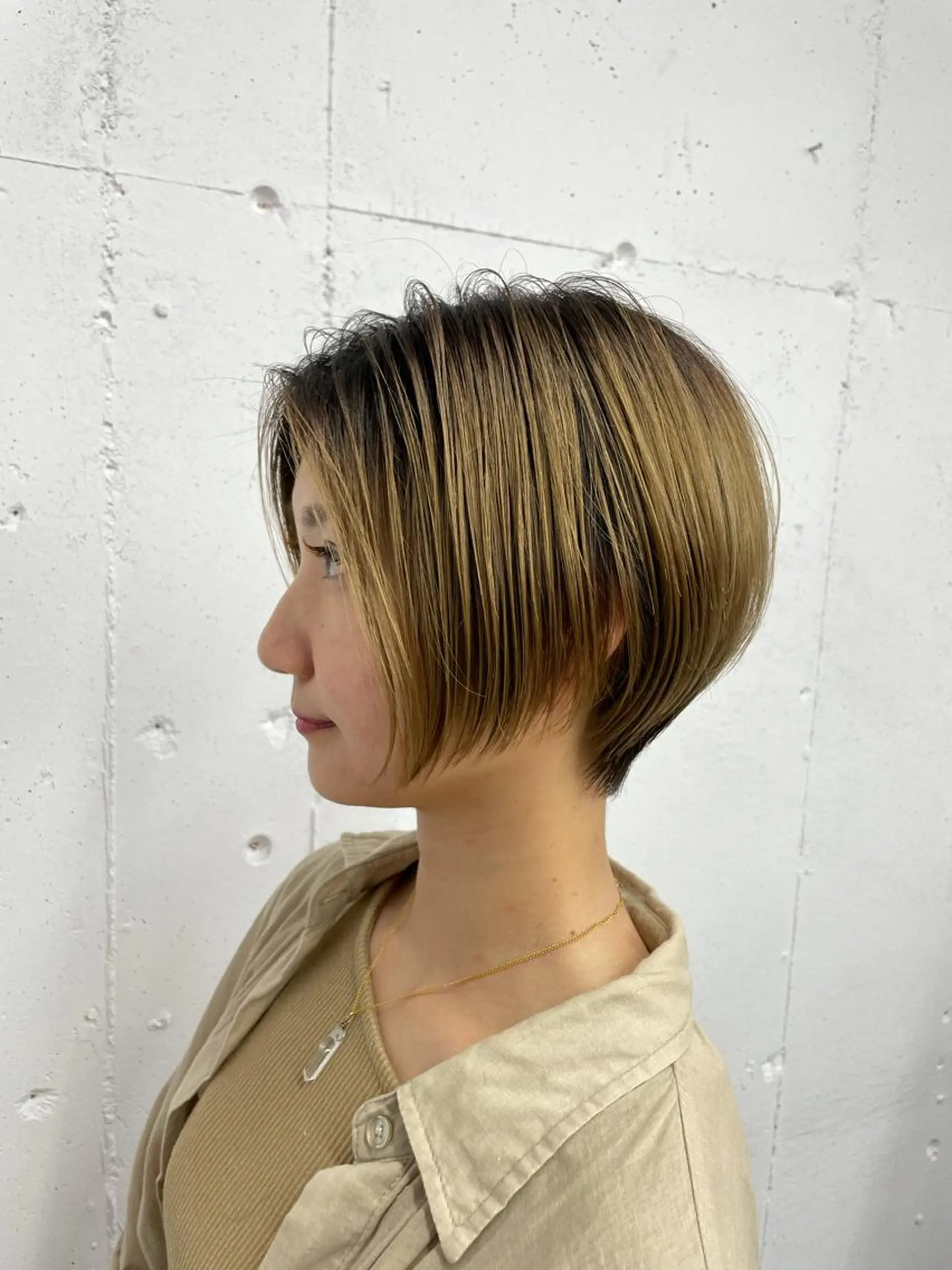 ショート ショート白髪染め無料 ／河瀬謙介のヘアスタイル