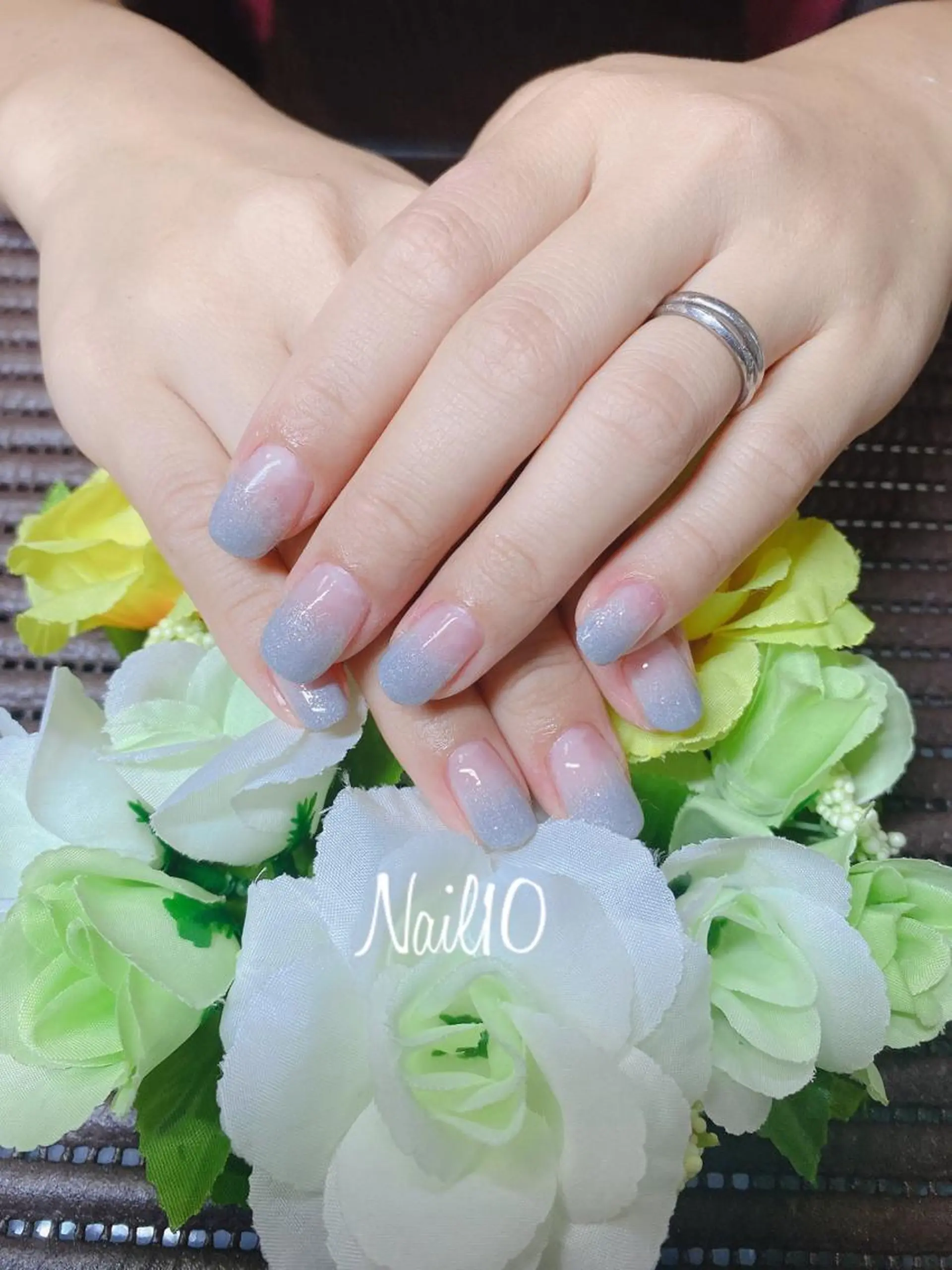 ネイル 長さ出し ラメ(グリッター) ラメグラデーション Nail10 Kakoのネイルデザイン